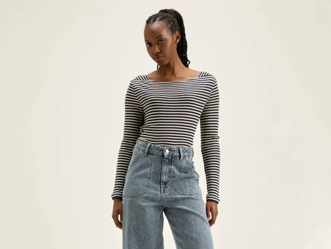 Veras slim t-shirt (242 / W / STRIPE B) sold by Bellrose