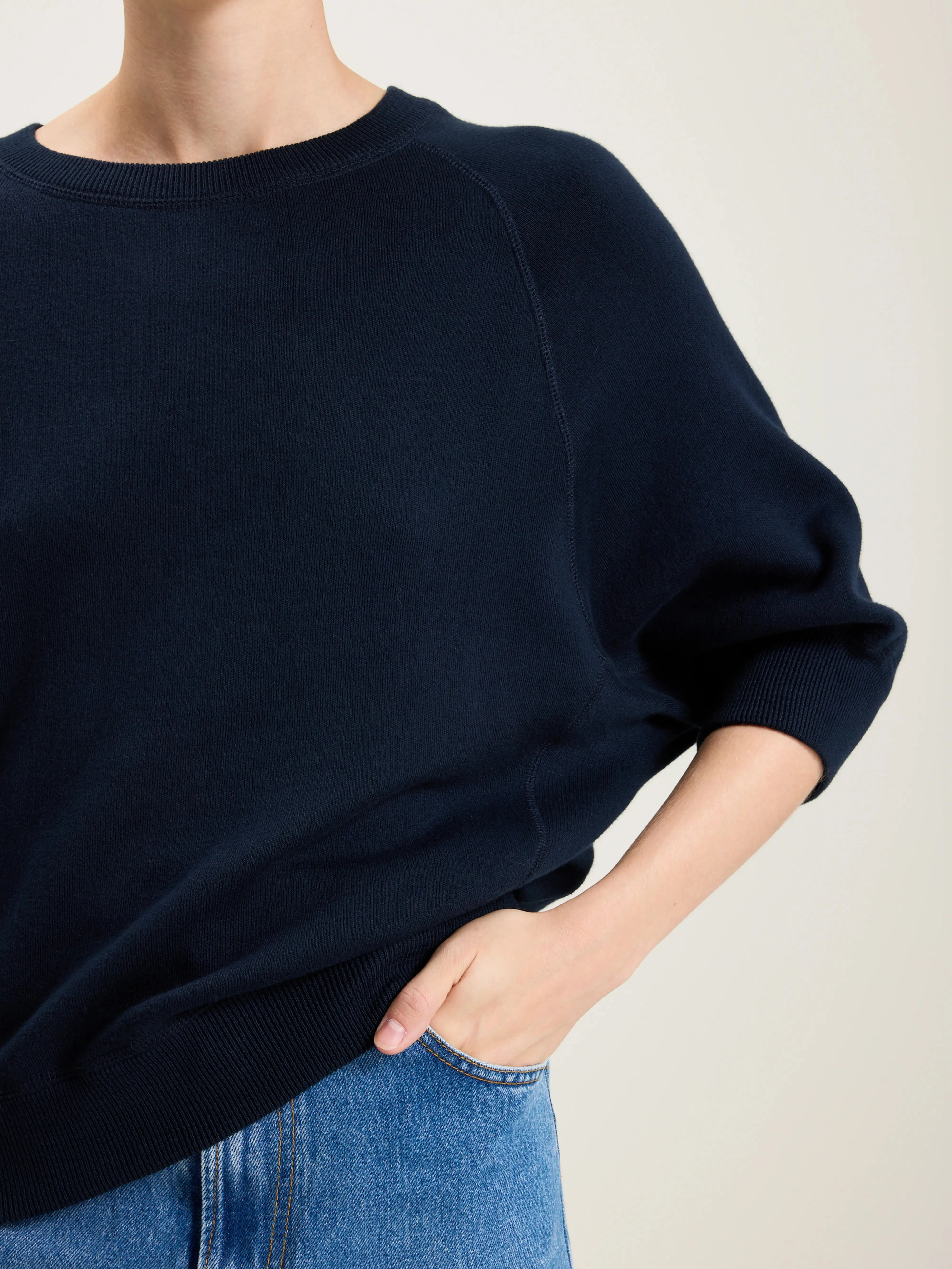Anglet crew-neck sweater (242 / W / NAVY) sold by Bellrose product image thumbnail 5