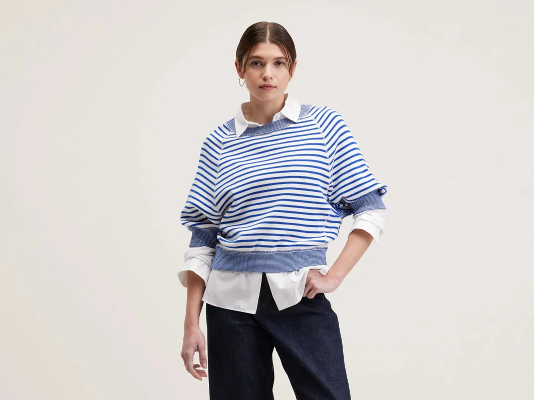 Anglet crew-neck sweater (242 / W / STRIPE A) sold by Bellrose