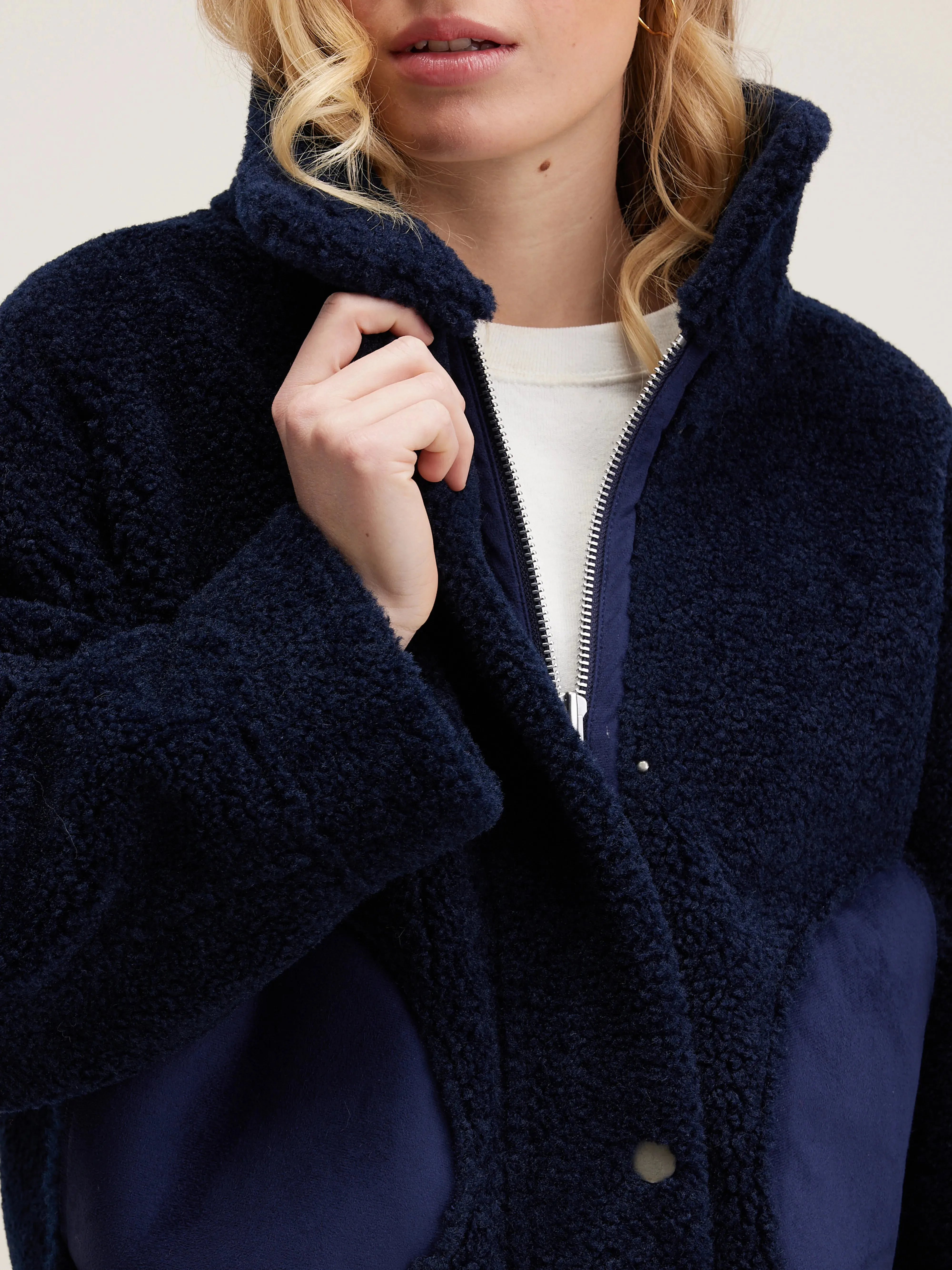 Edwige shearling jacket (242 / W / NAVAL) sold by Bellrose product image thumbnail 5