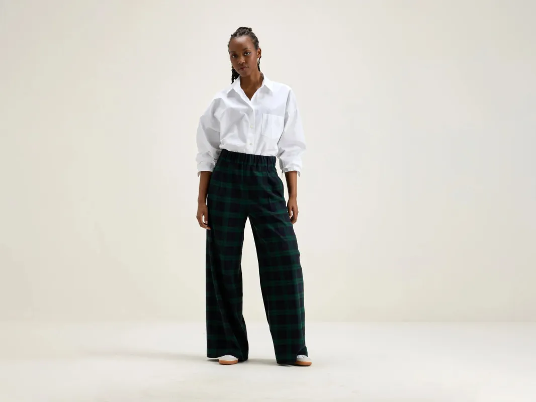 Vespa wide trousers (242 / W / CHECK A) sold by Bellrose