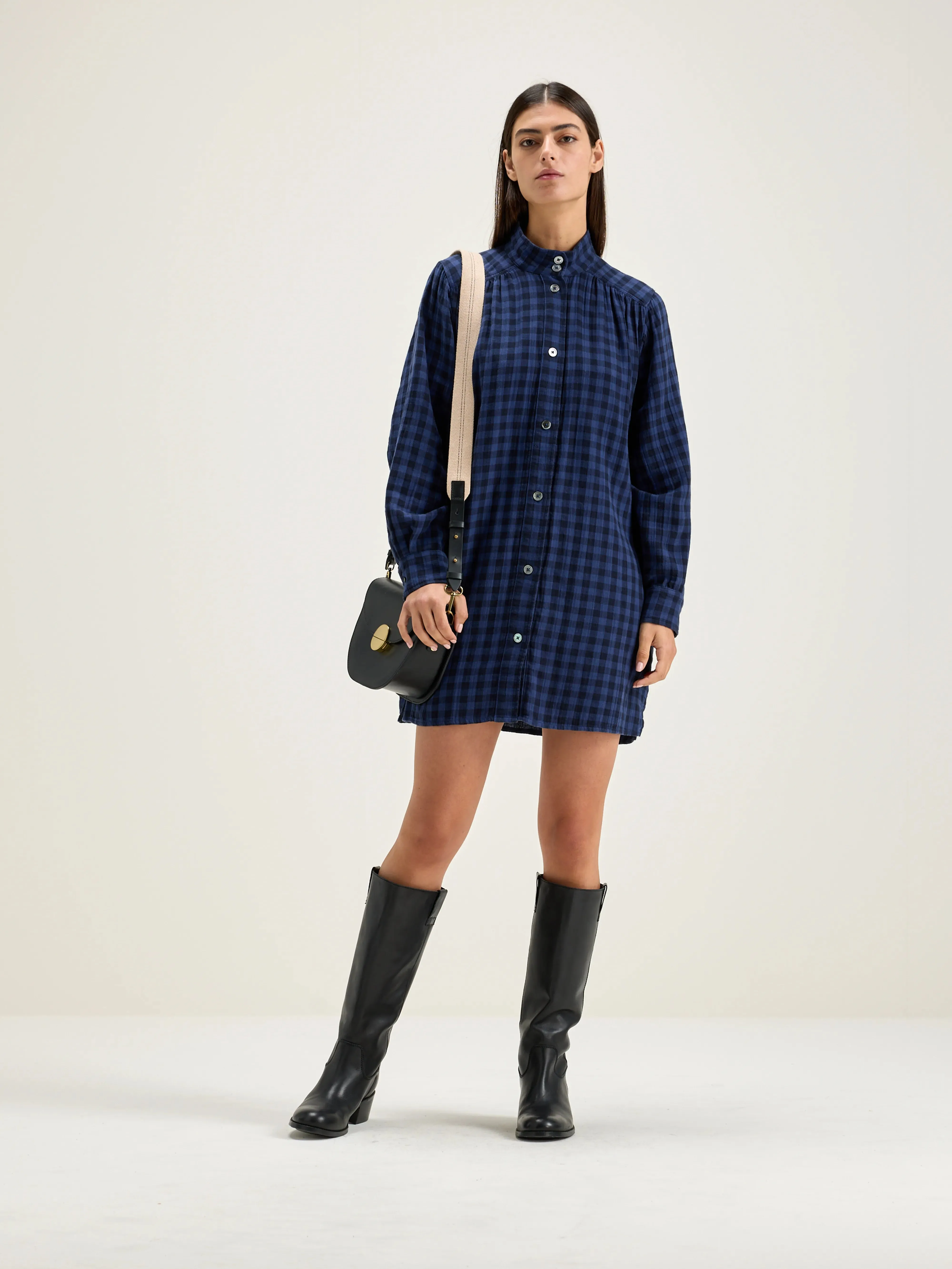 Pelly mini dress (242 / W / CHECK A) sold by Bellrose product image thumbnail 2