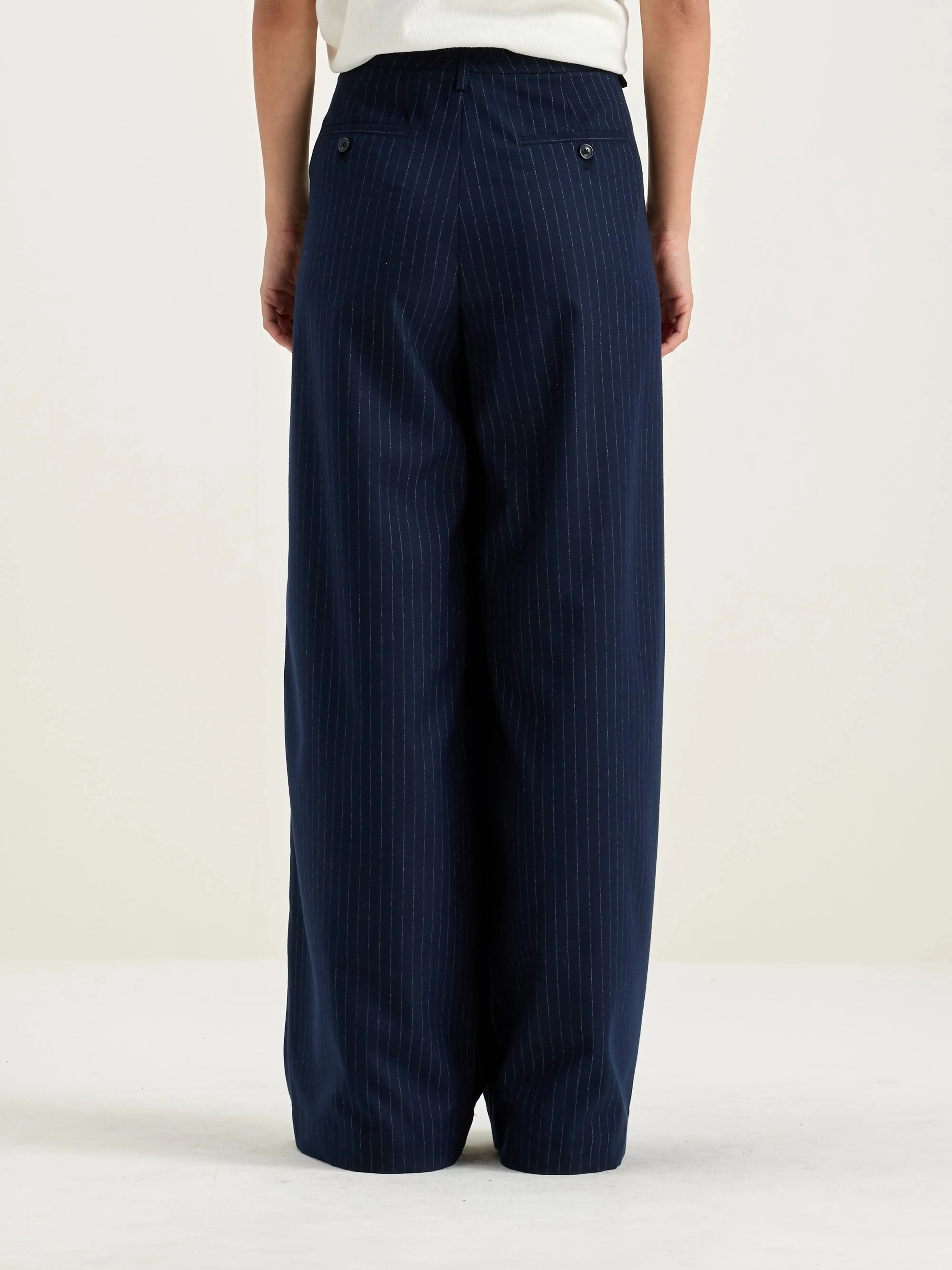 Volkert wide tailored trousers (242 / W / STRIPE A) sold by Bellrose product image thumbnail 4
