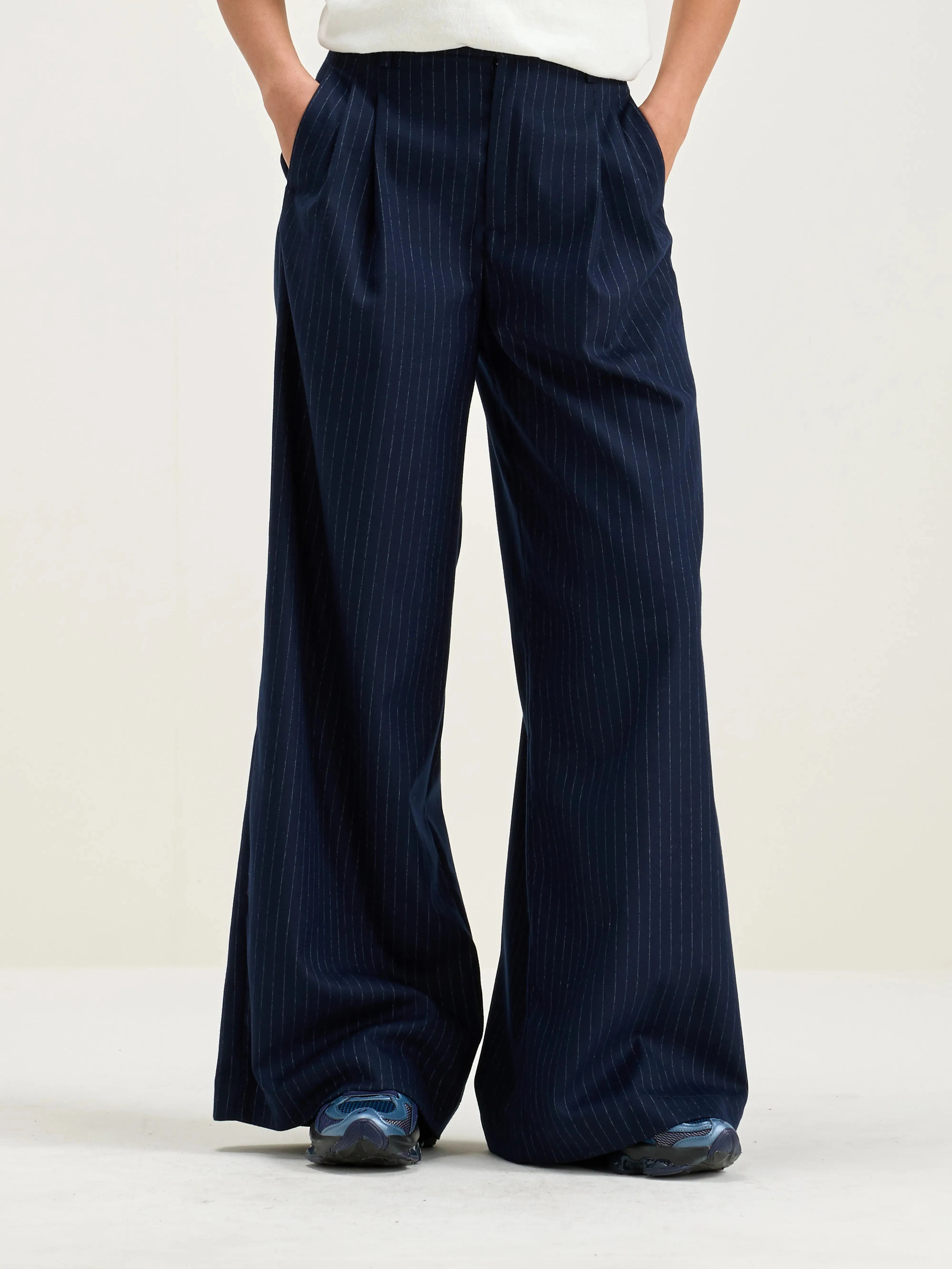 Volkert wide tailored trousers (242 / W / STRIPE A) sold by Bellrose product image thumbnail 3
