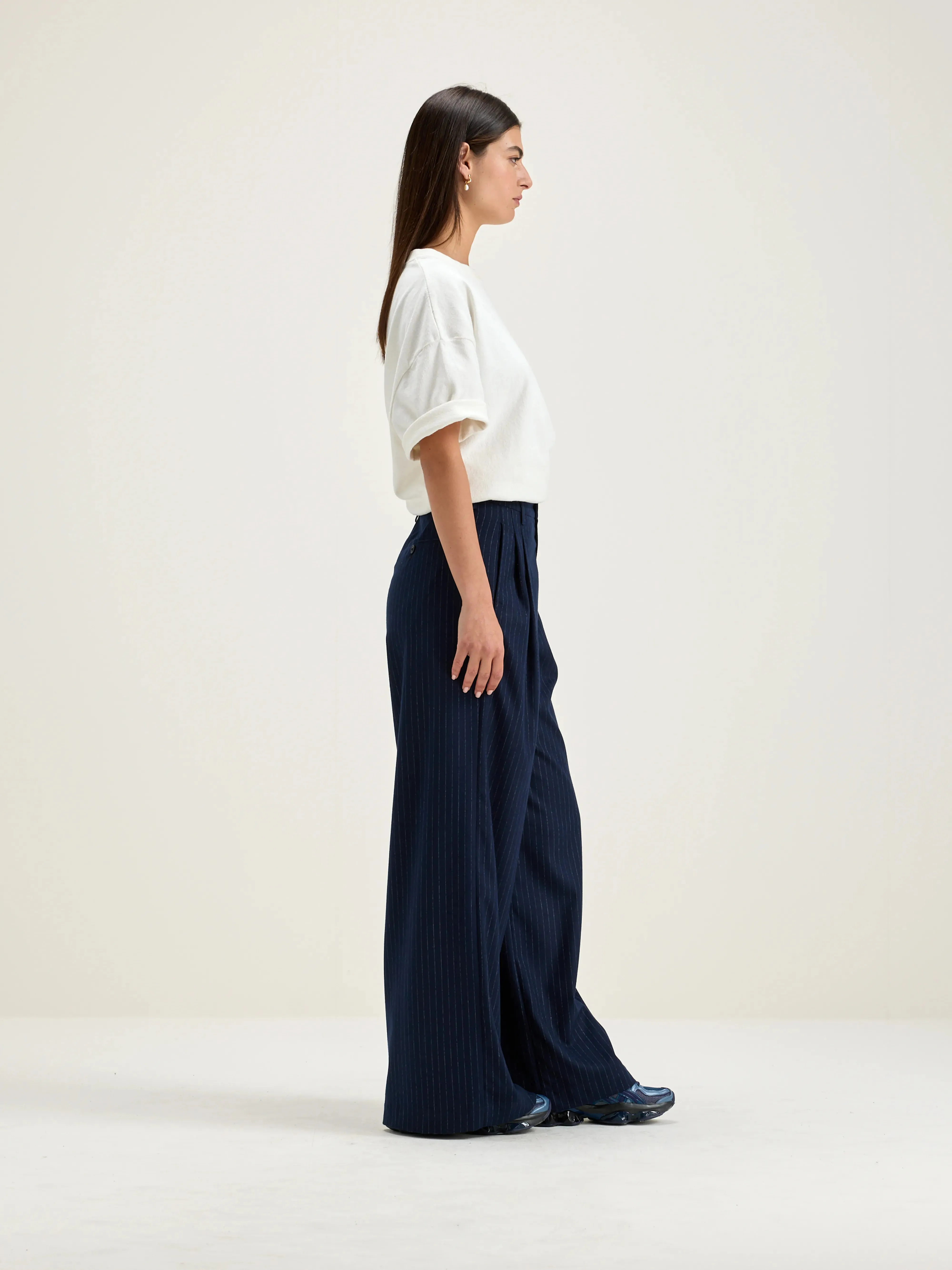 Volkert wide tailored trousers (242 / W / STRIPE A) sold by Bellrose product image thumbnail 5