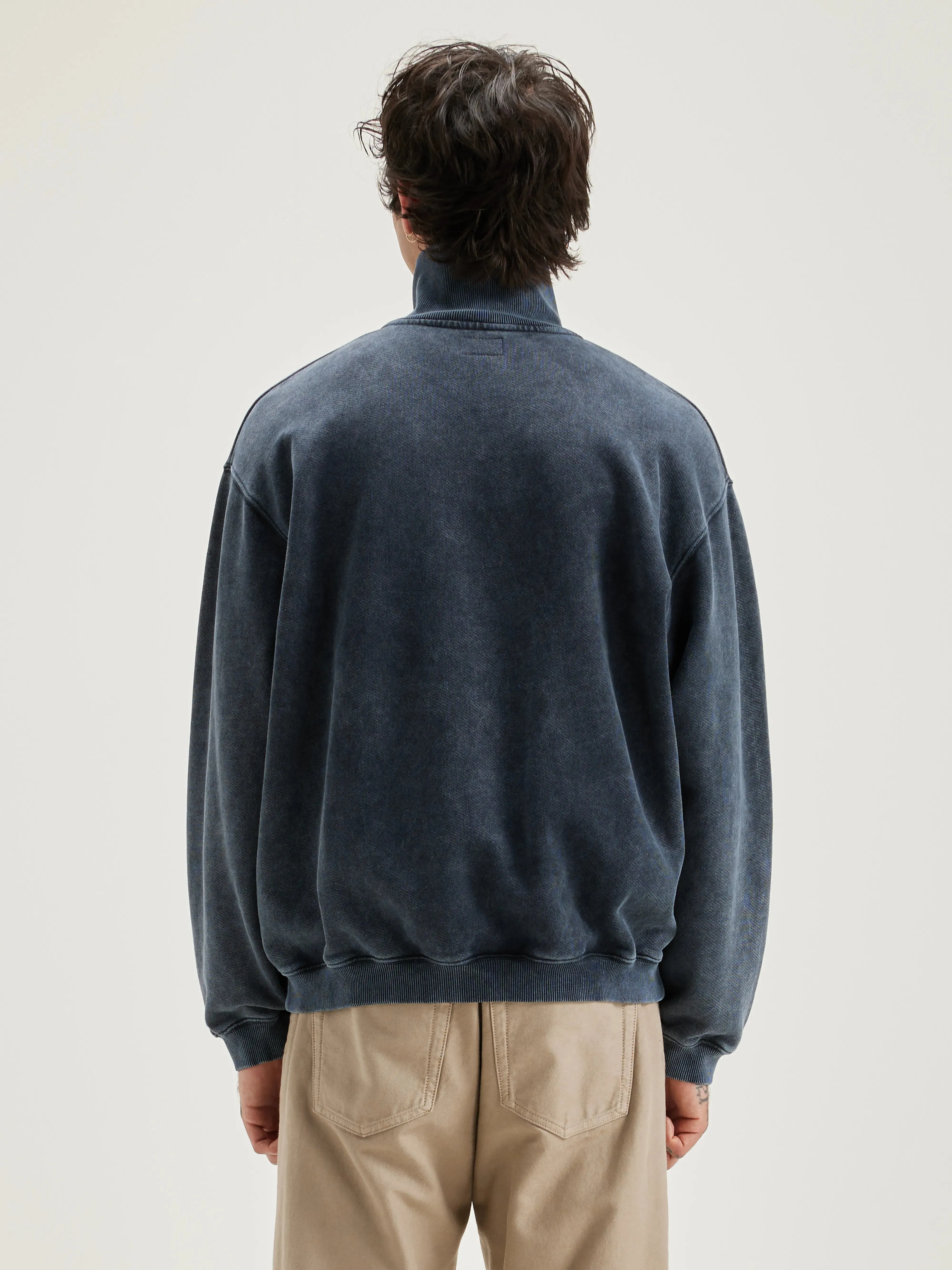 Fabro zipped-collar sweatshirt (242 / M / BLACK BLUE) sold by Bellrose product image thumbnail 4