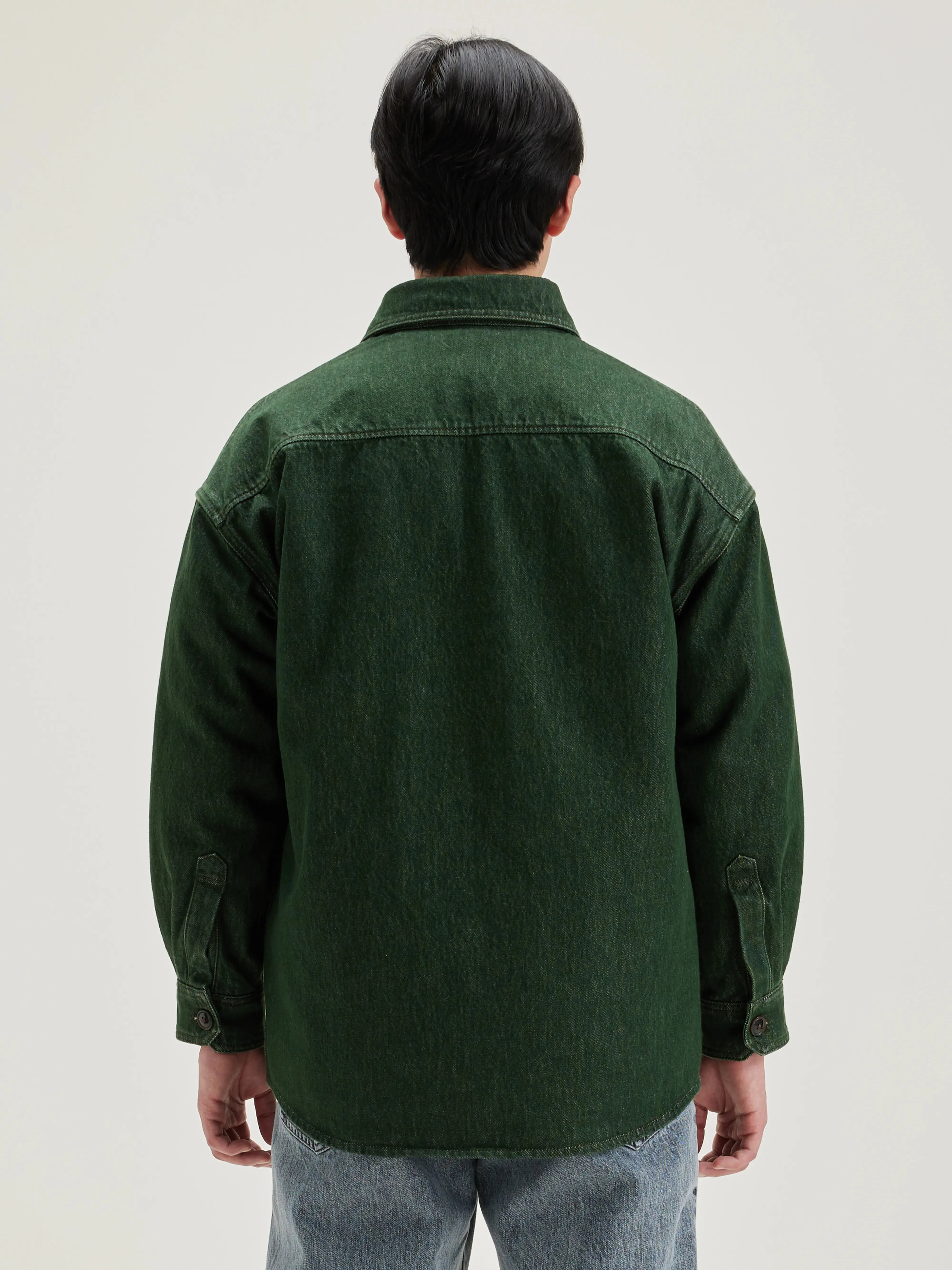 Grown denim overshirt (242 / M / GREEN STONE) sold by Bellrose product image thumbnail 4