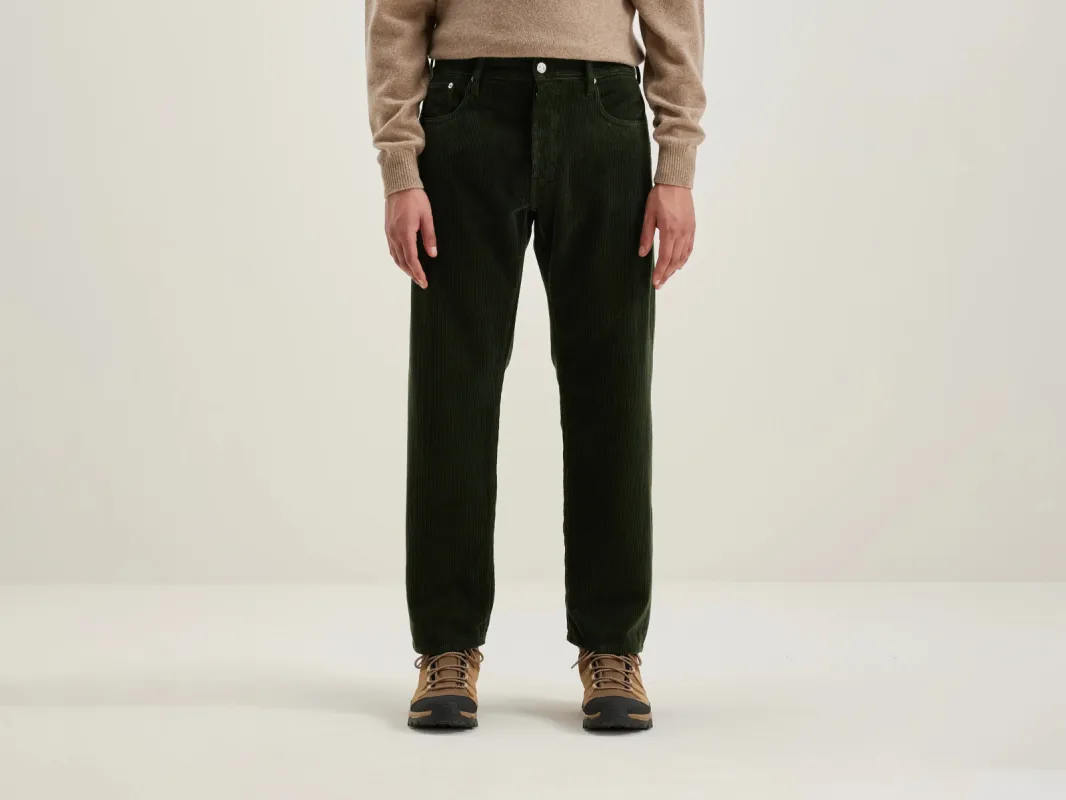 Percy dad-style trousers (242 / M / DARK OLIVE) sold by Bellrose