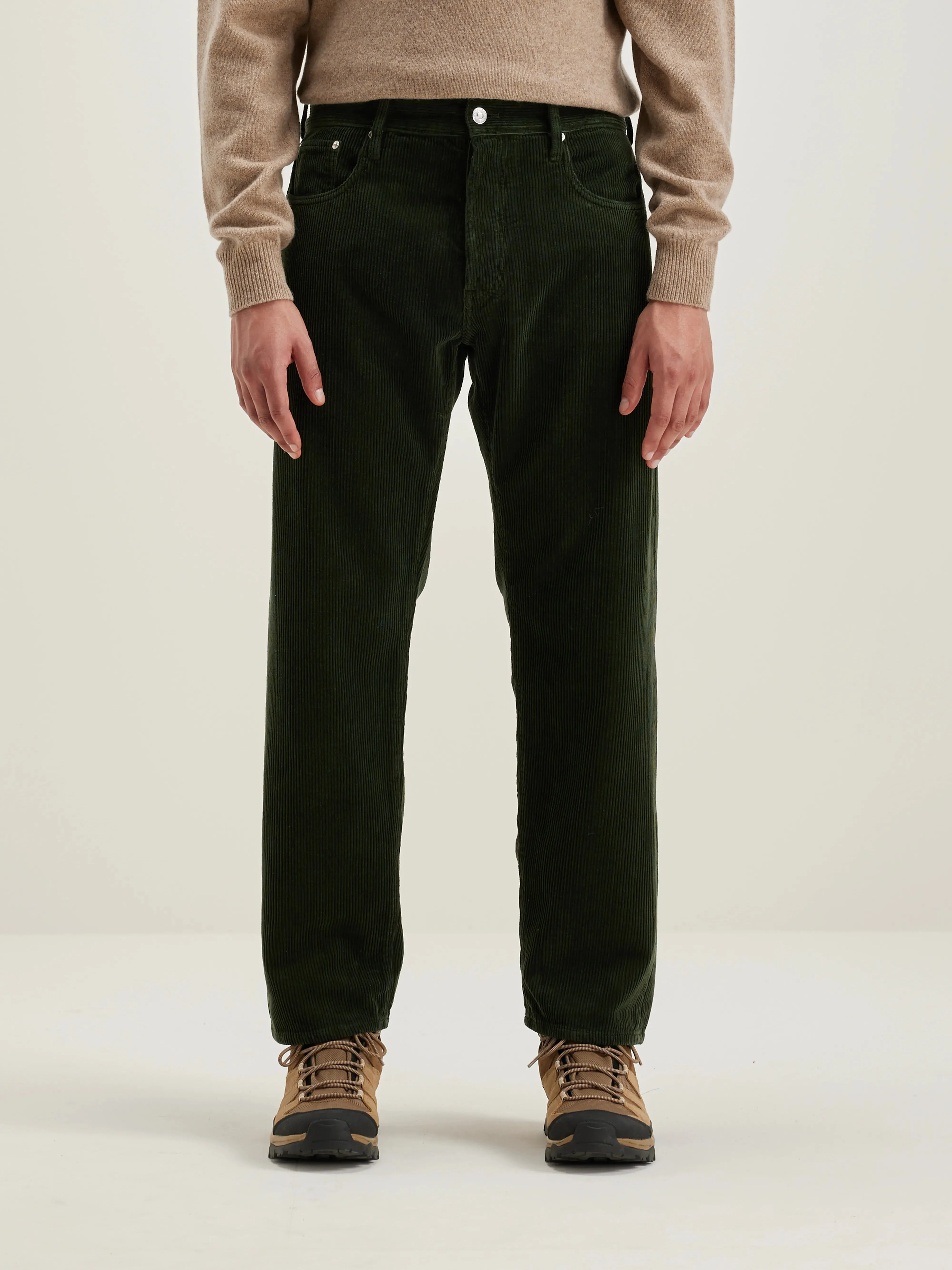 Percy dad-style trousers (242 / M / DARK OLIVE) sold by Bellrose product image thumbnail 2