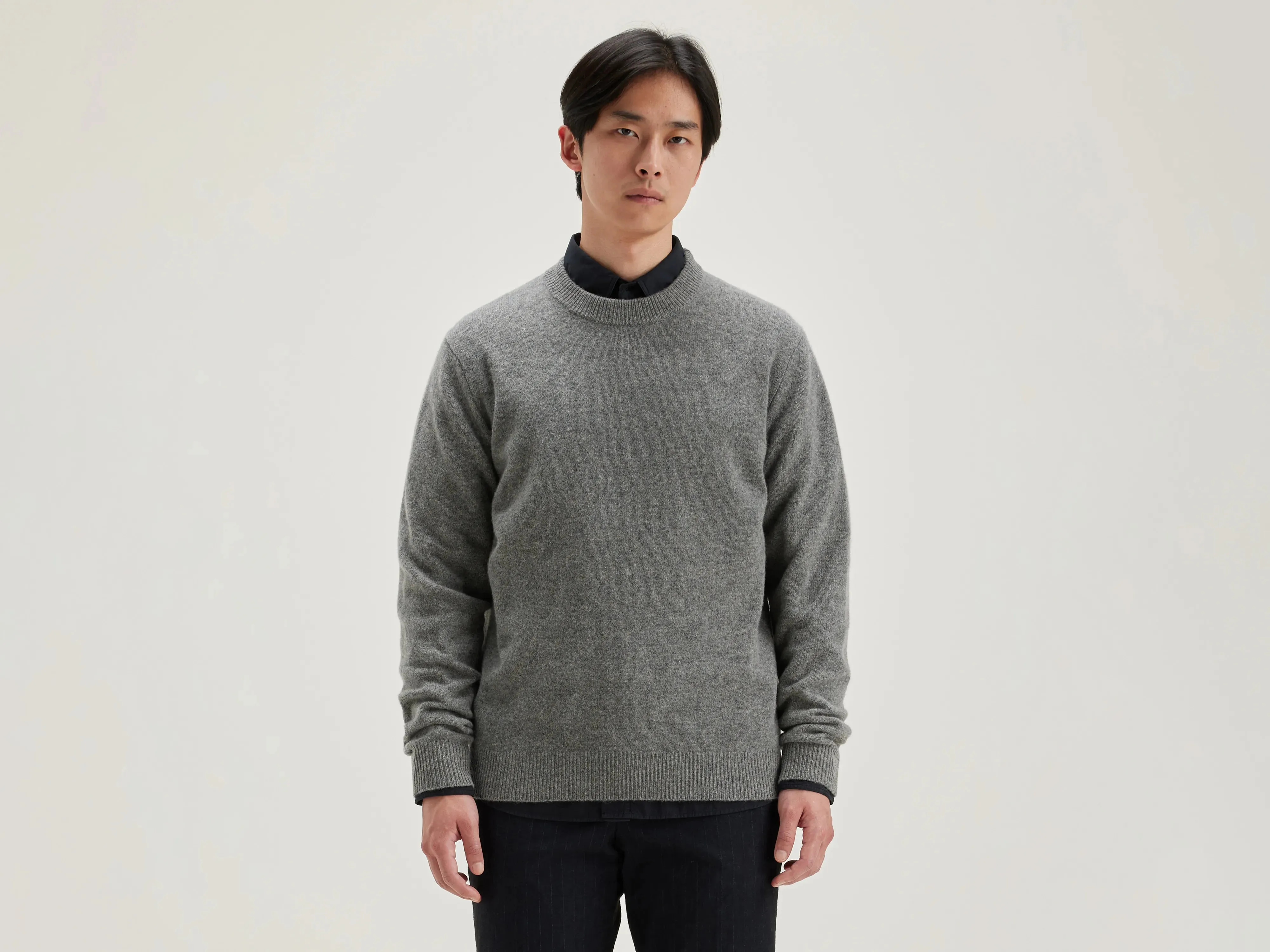 Donoon crew-neck sweater (242 / M / MID GREY) sold by Bellrose
