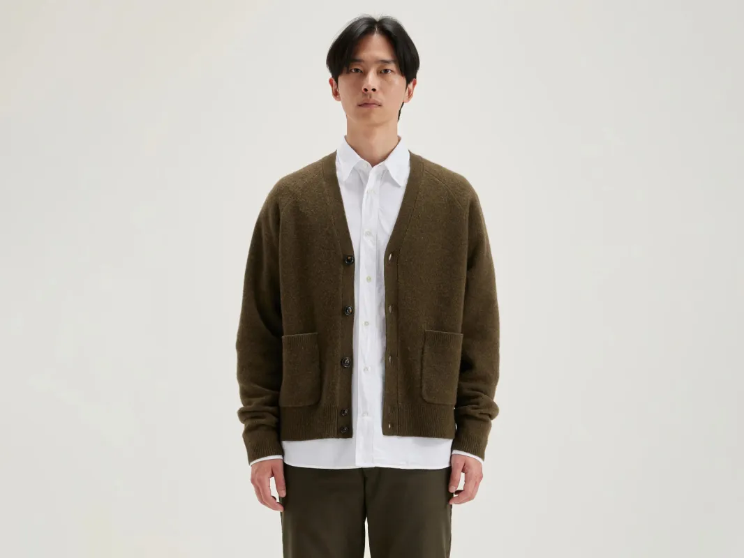 Geican v-neck cardigan (242 / M / MILITARY) sold by Bellrose