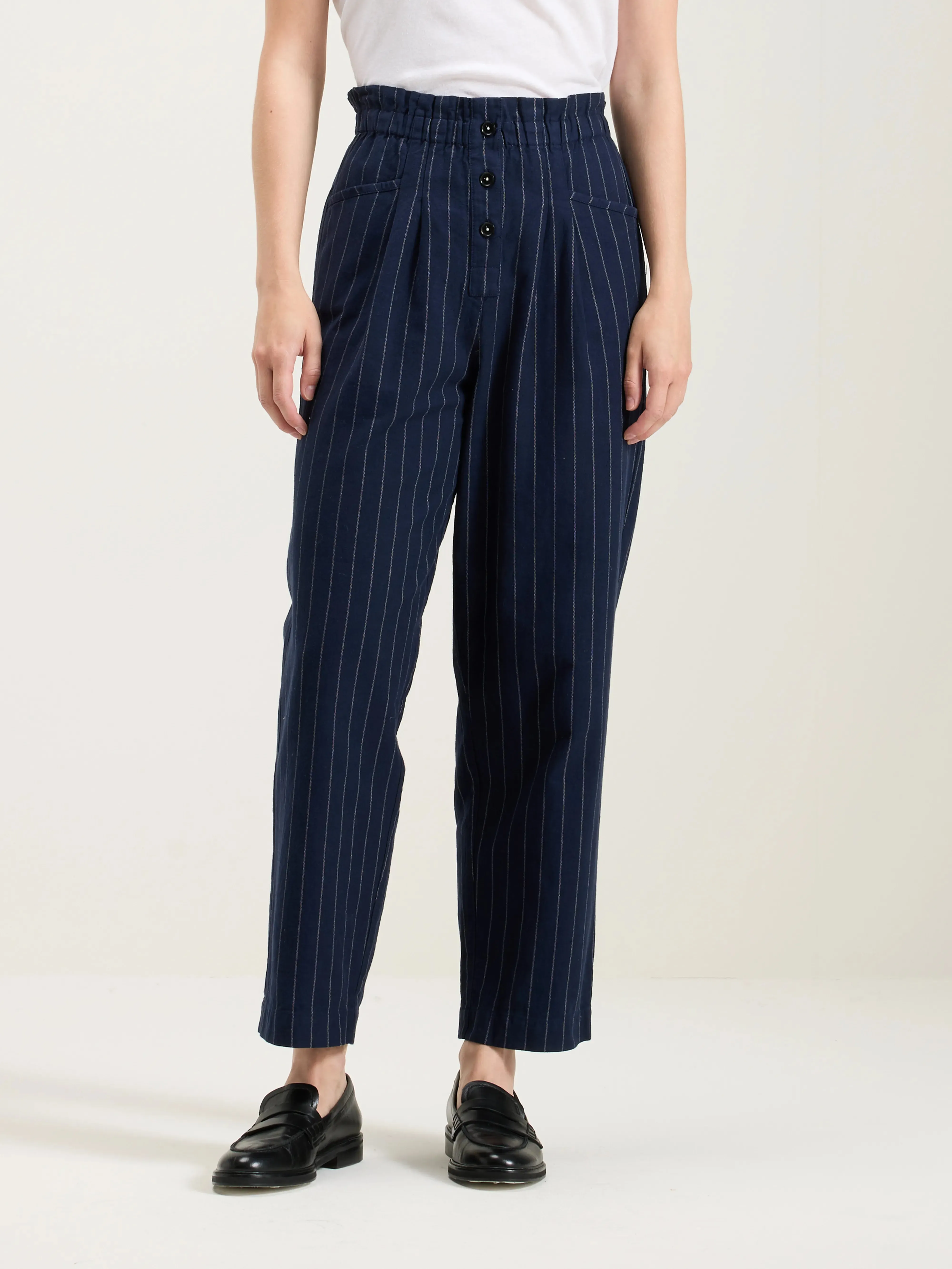Lilo paperbag trousers (242 / W / STRIPE A) sold by Bellrose product image thumbnail 3