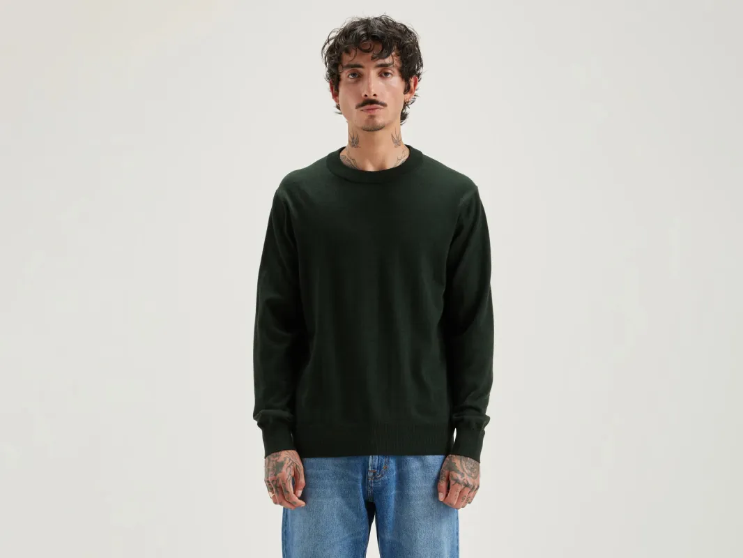 Dilliv crew-neck sweater (242 / M / FOREST) sold by Bellrose