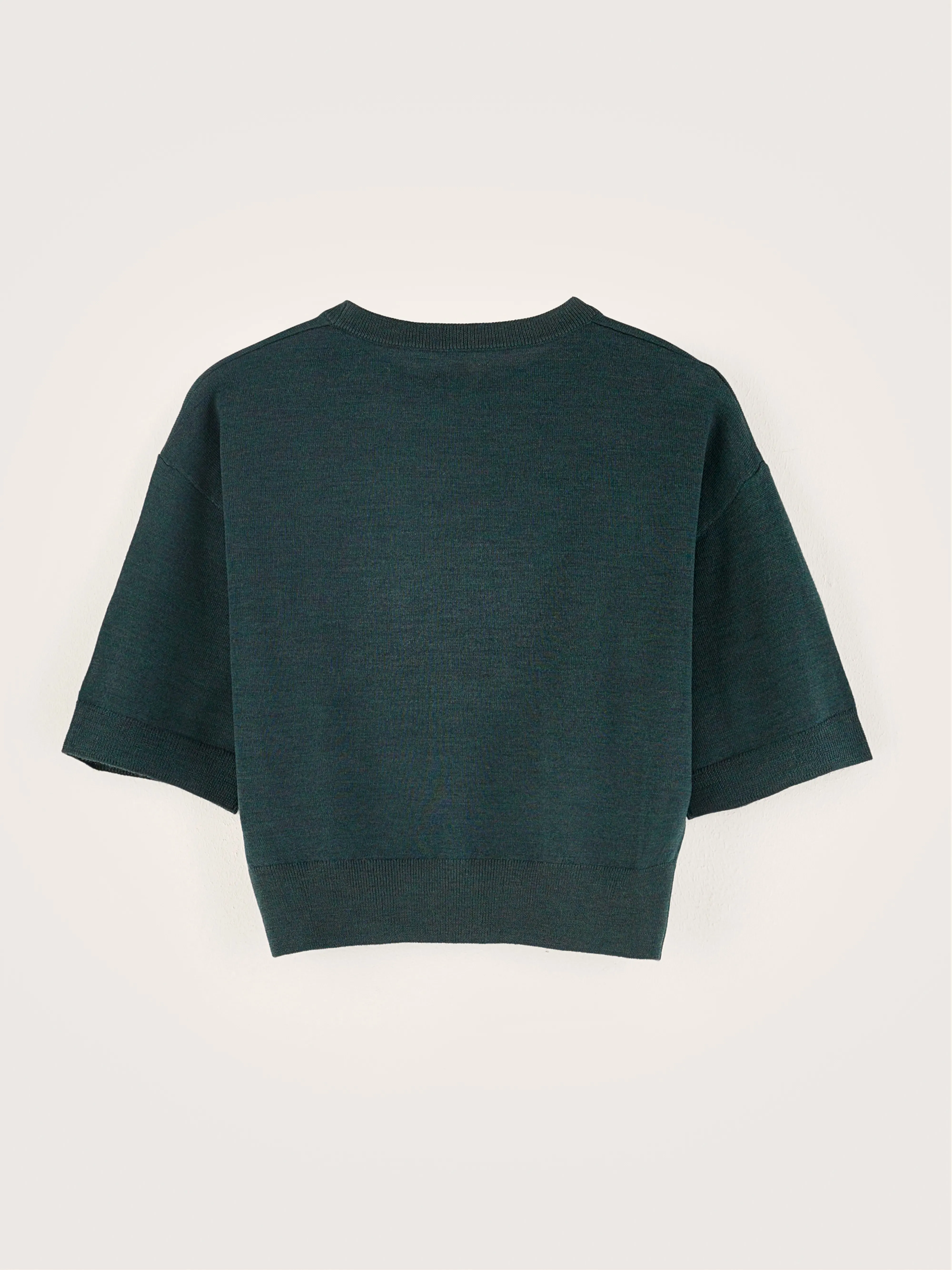 Sare short-sleeve sweater (242 / G / BOTTLE) sold by Bellrose product image thumbnail 4