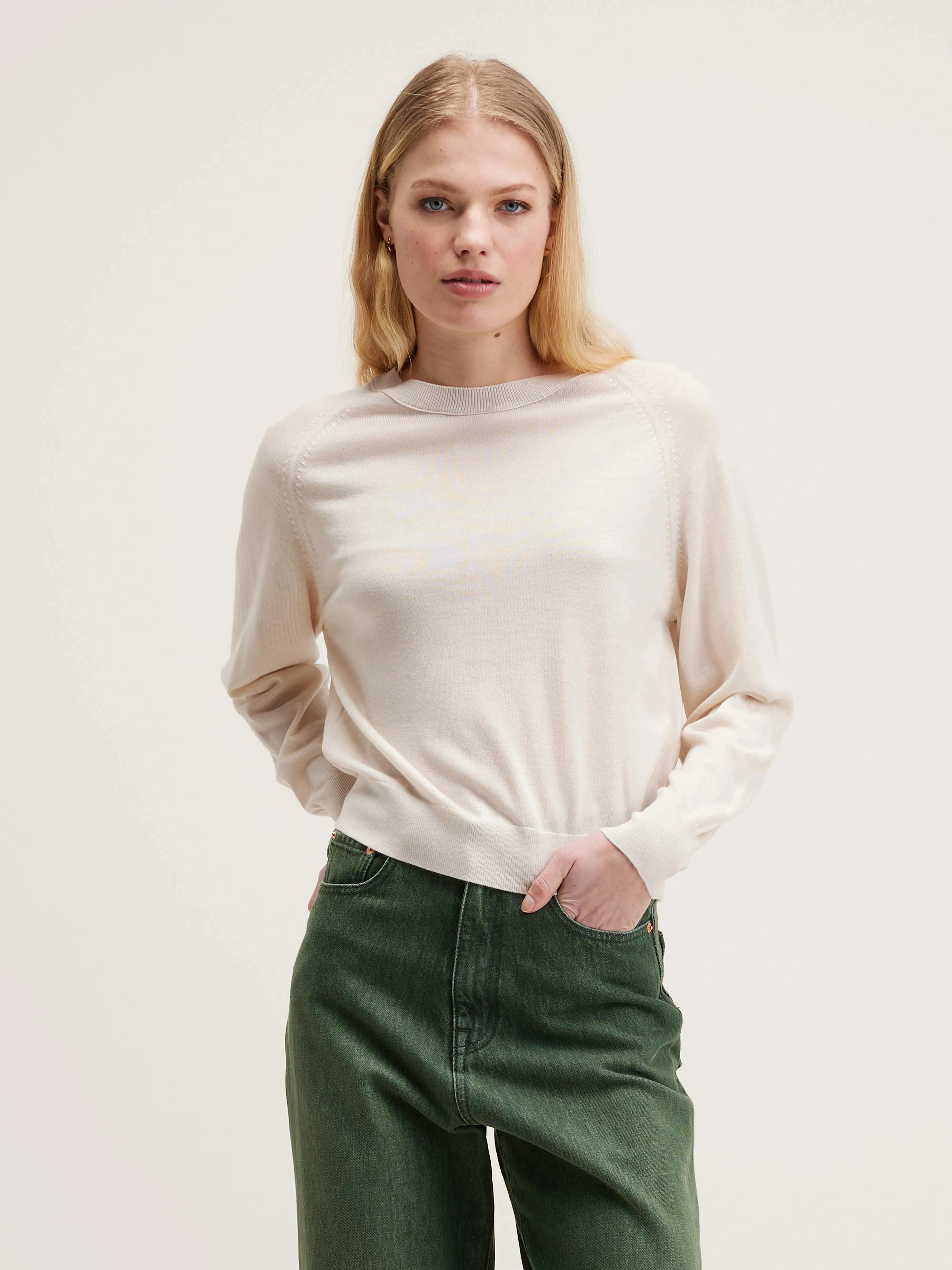 Delen classic sweater (242 / W / IVORY) sold by Bellrose product image thumbnail 2
