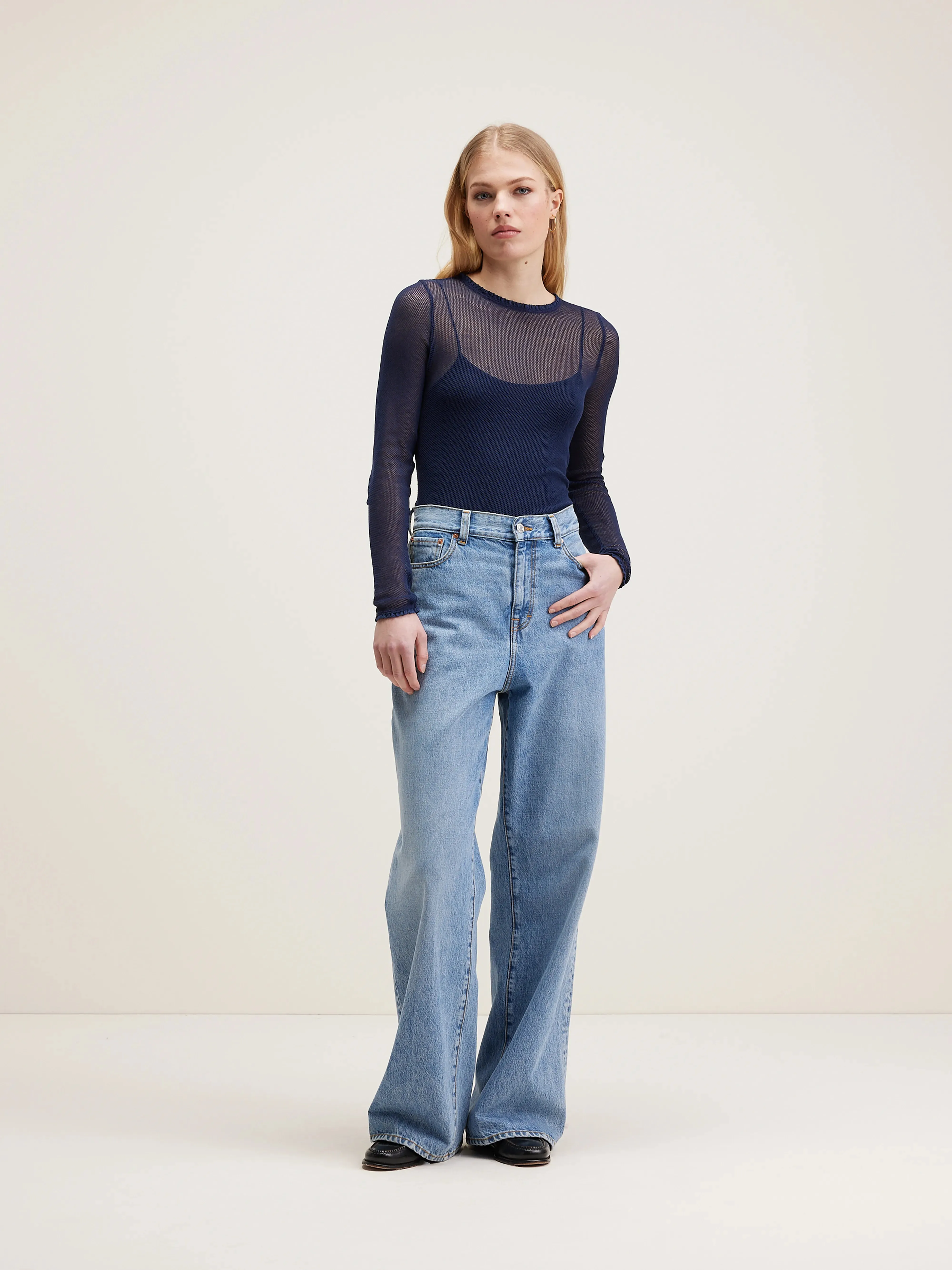 Vibke long-sleeve t-shirt (242 / W / NAVAL) sold by Bellrose product image thumbnail 3