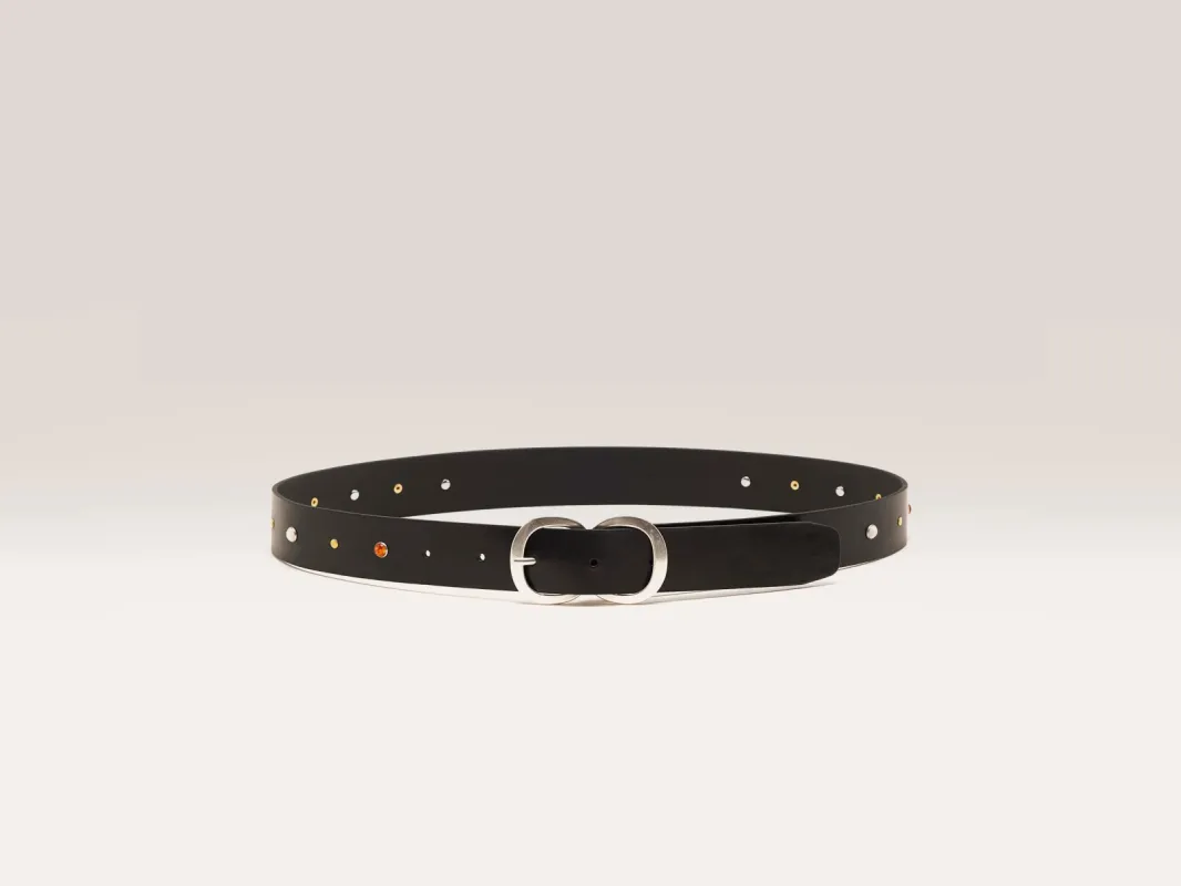 Sabas leather belt (251 / W / BLACK) sold by Bellrose