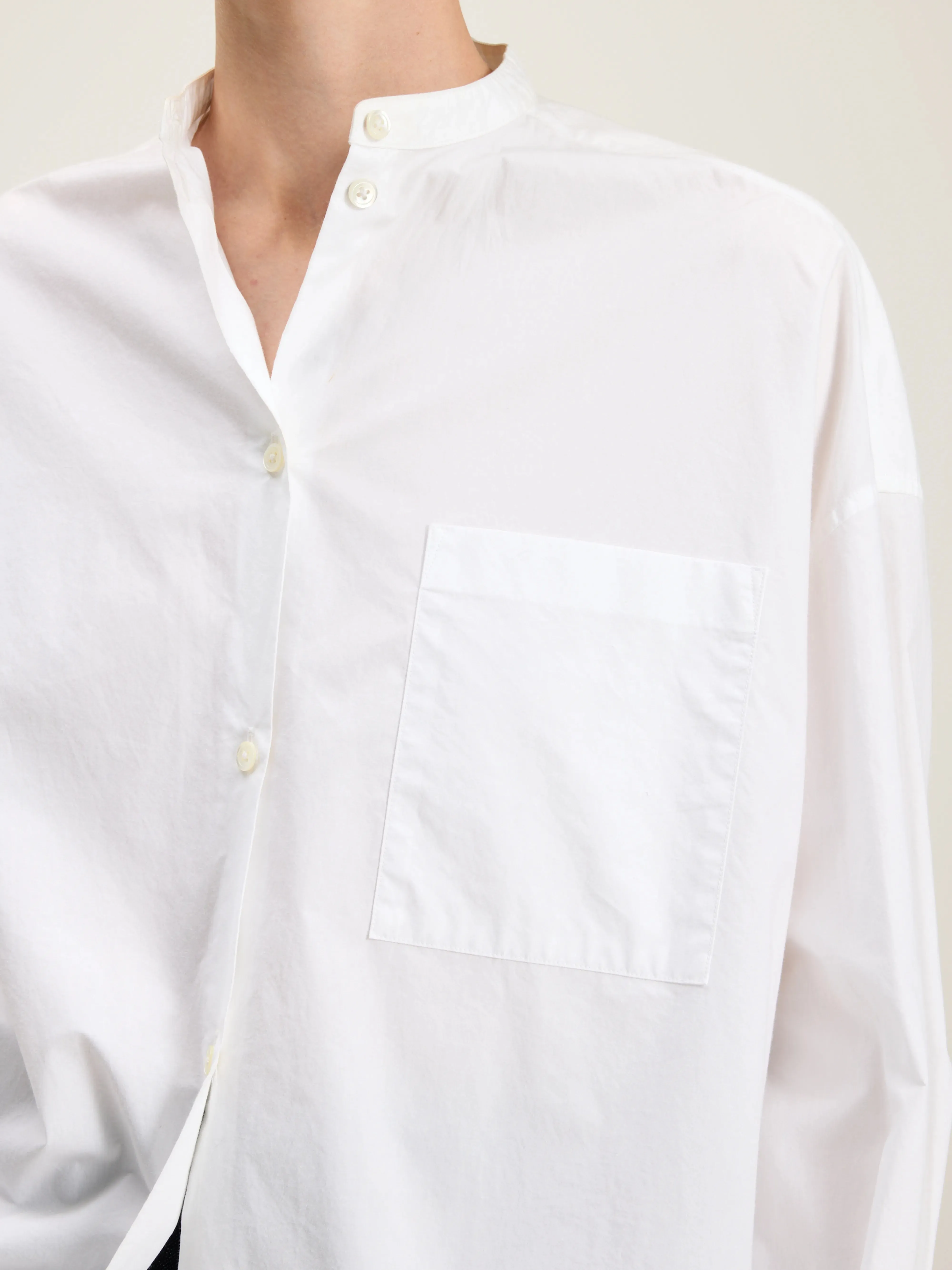 Gorky poplin shirt (242 / W / WHITE) sold by Bellrose product image thumbnail 5
