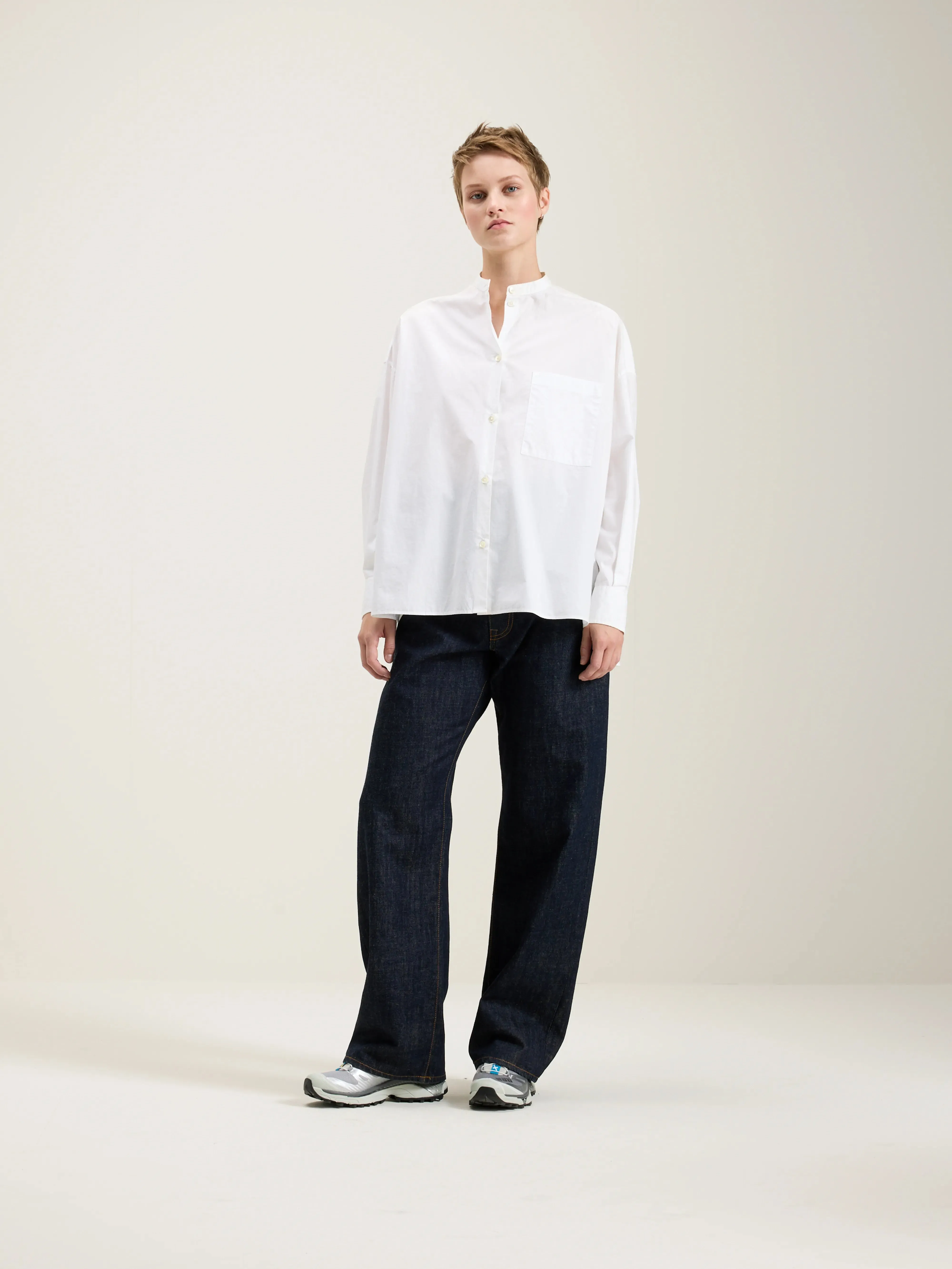 Gorky poplin shirt (242 / W / WHITE) sold by Bellrose product image thumbnail 3