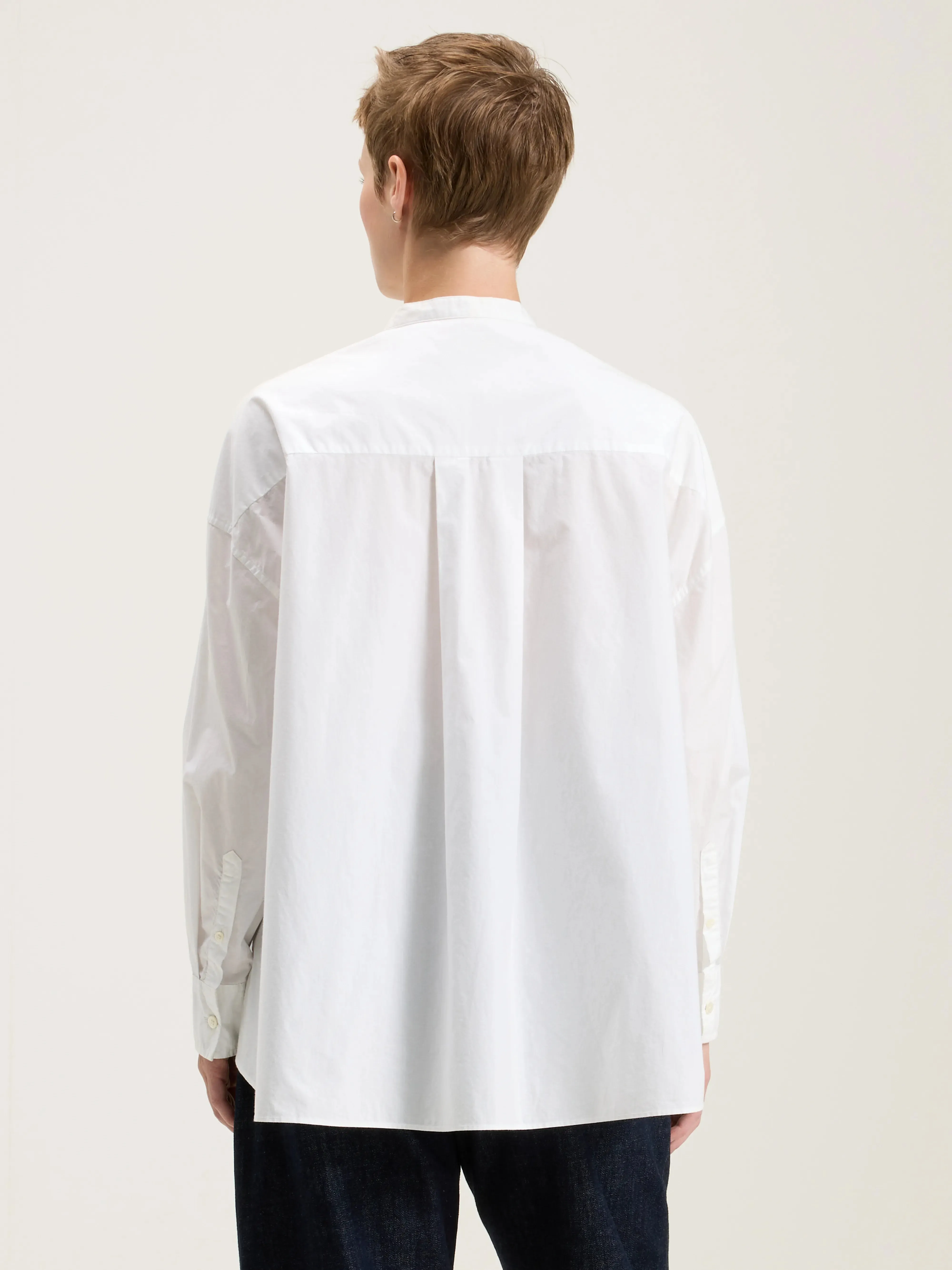 Gorky poplin shirt (242 / W / WHITE) sold by Bellrose product image thumbnail 4