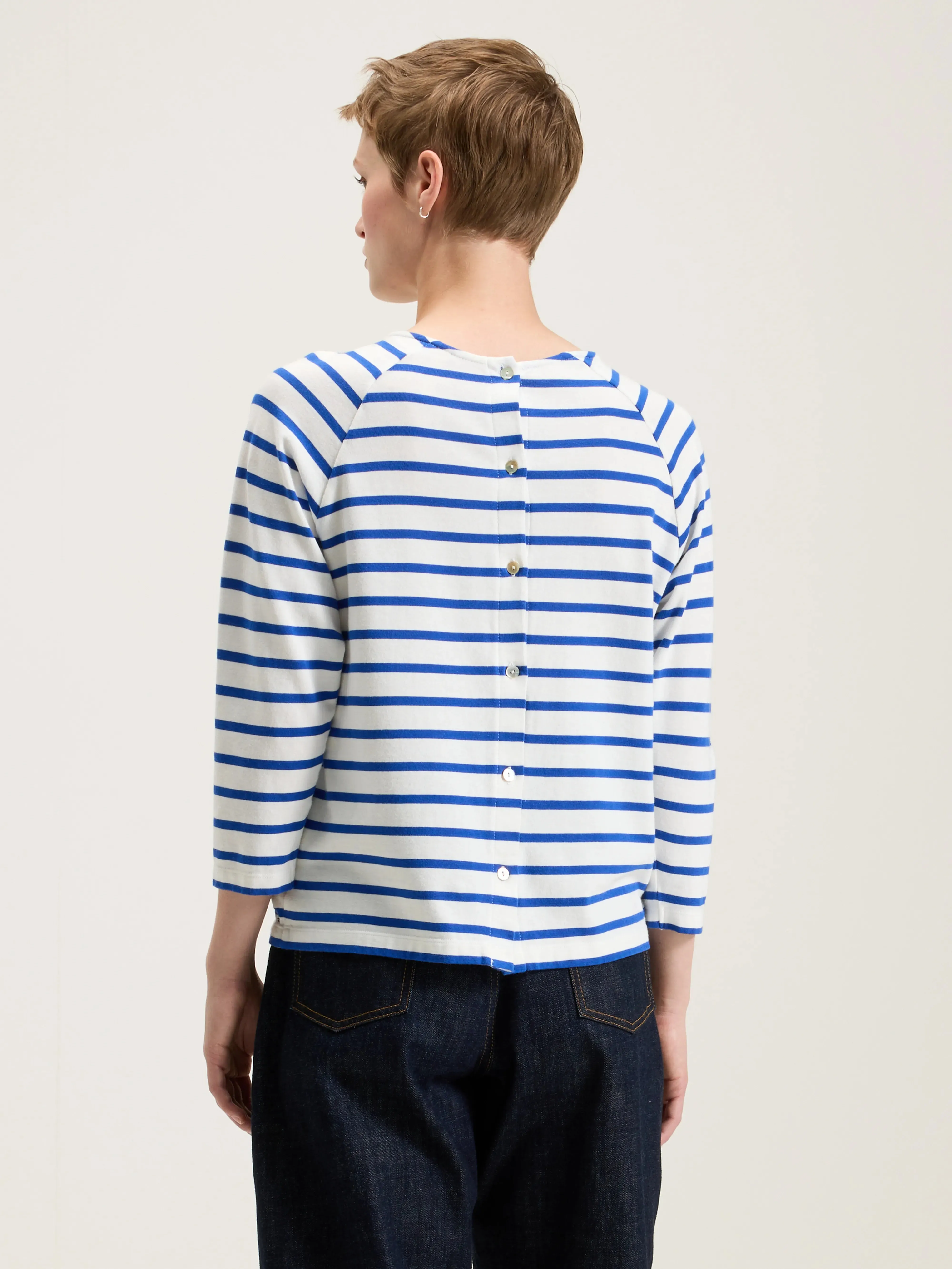 Maow crew-neck t-shirt (242 / W / STRIPE C) sold by Bellrose product image thumbnail 4