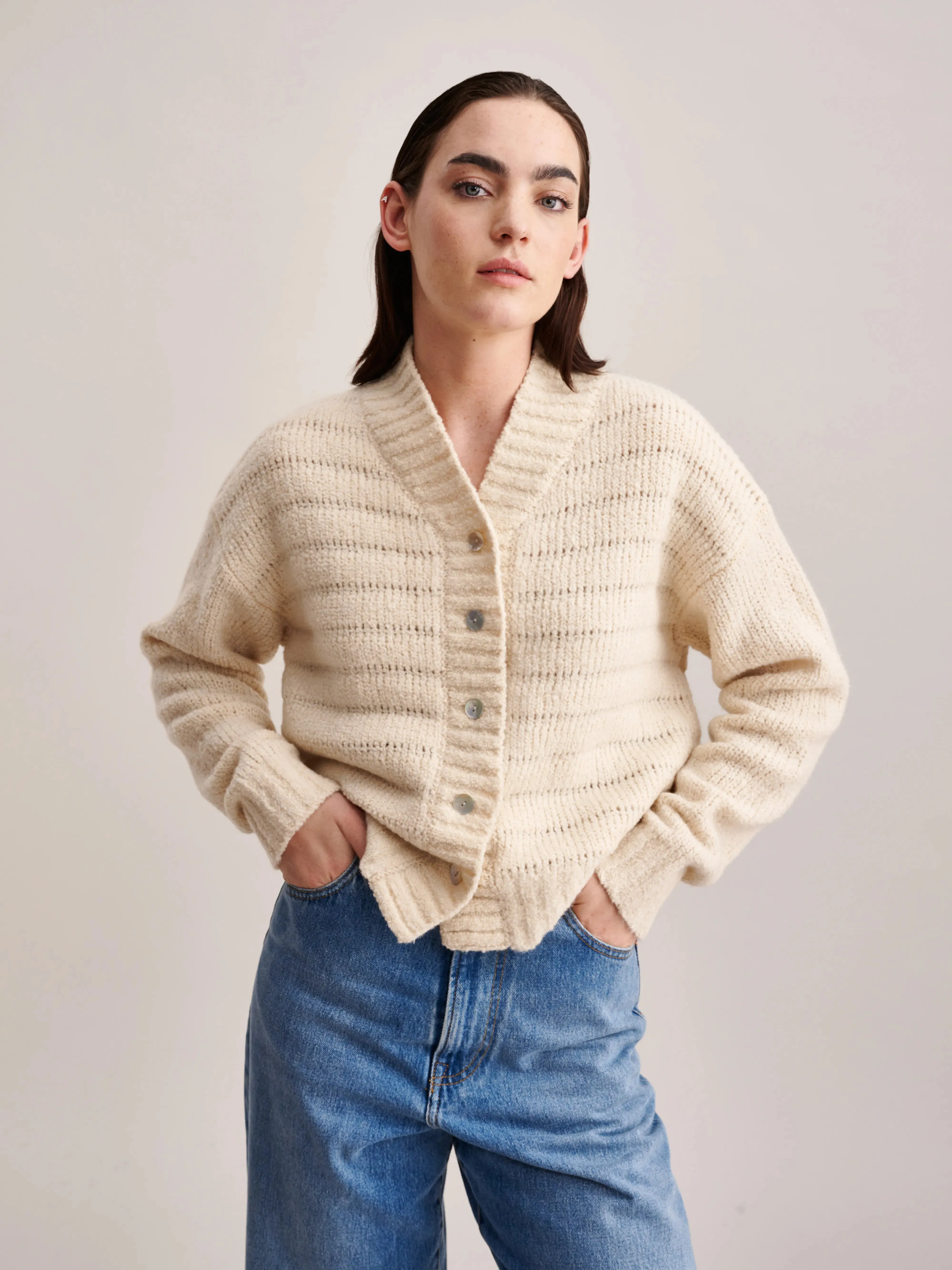 Gyel Cardigan (232 / W / IVORY) sold by Bellrose product image thumbnail 2