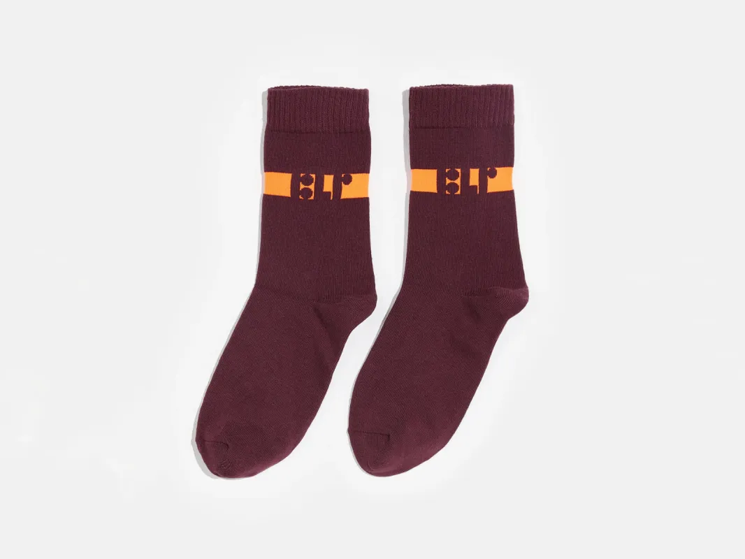 Belair Socks (232 / G / BORDEAUX) made by Bellerose