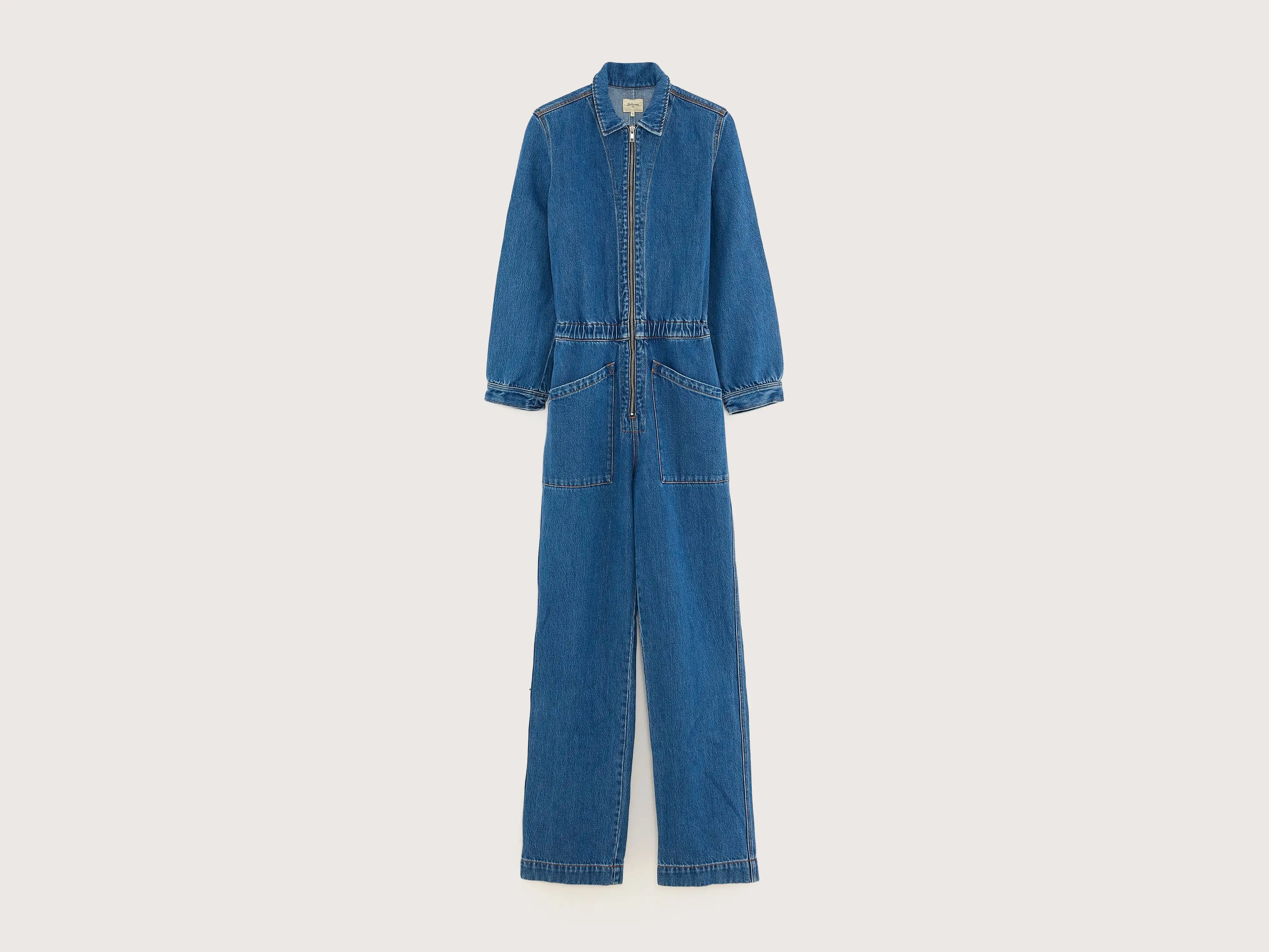 Poster denim jumpsuit (242 / W / USED BLUE) sold by Bellrose
