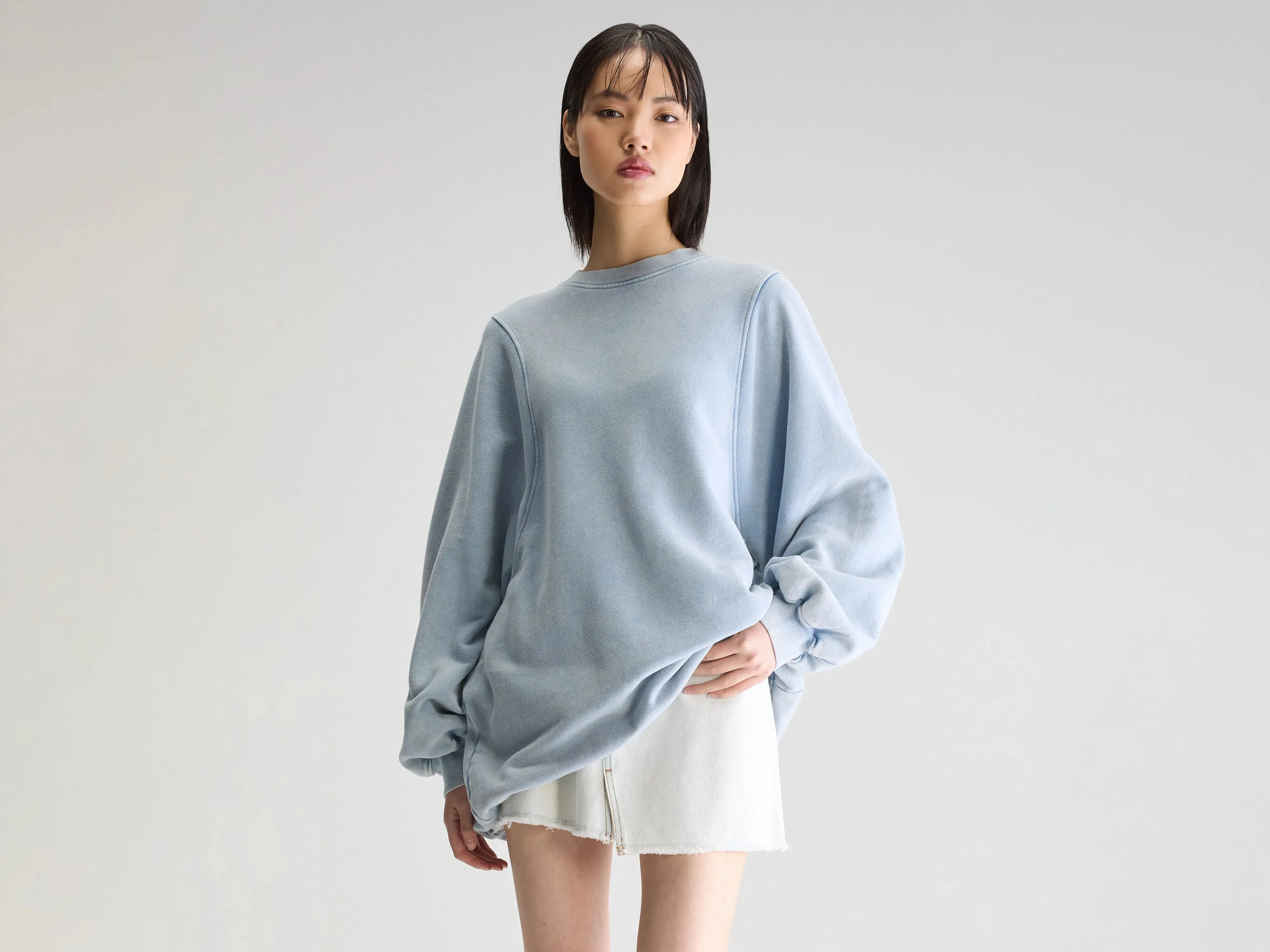 Filos sweatshirt dress (251 / W / DENIM) sold by Bellrose
