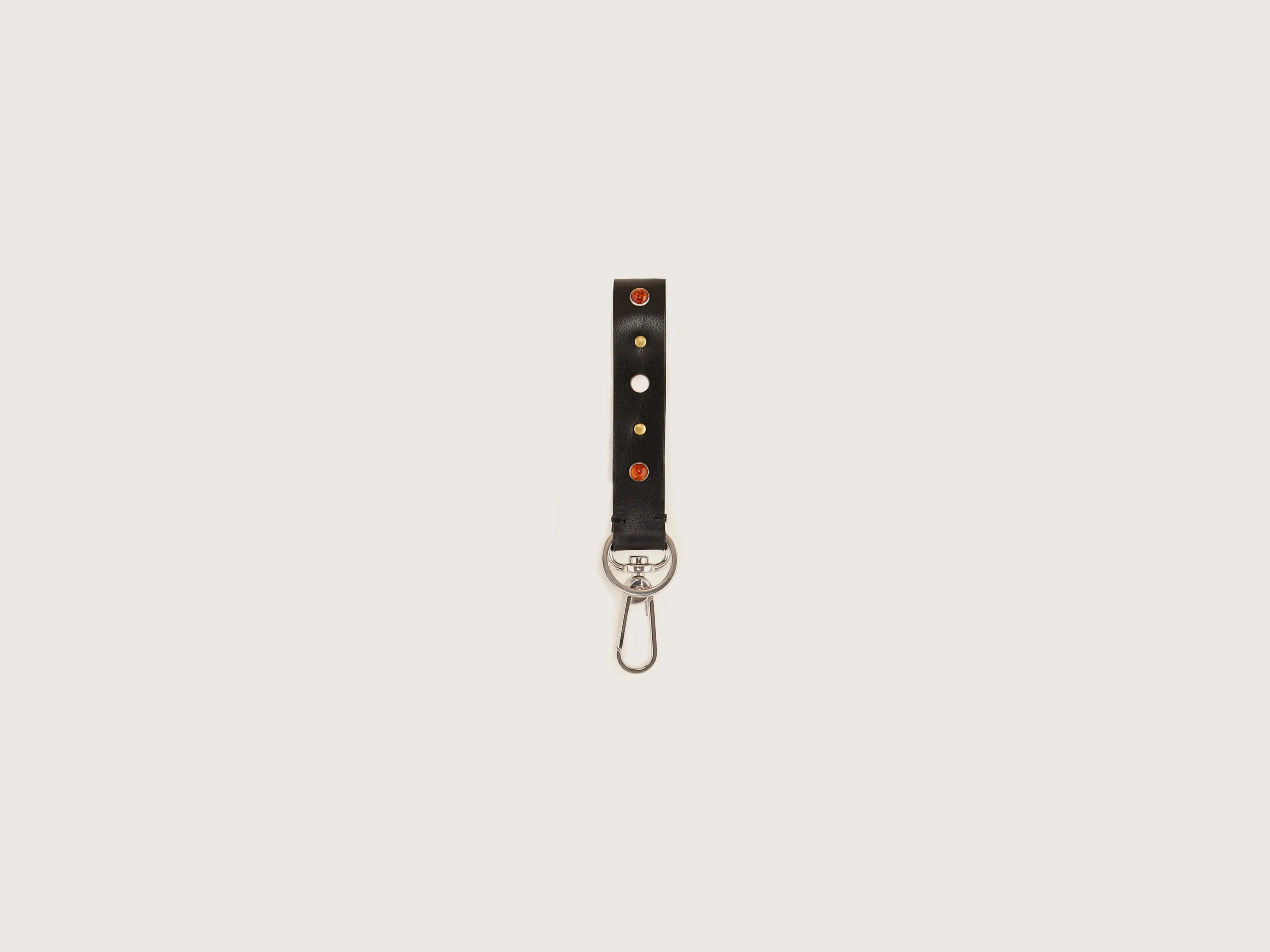 Saney leather keychain (251 / W / BLACK) sold by Bellrose