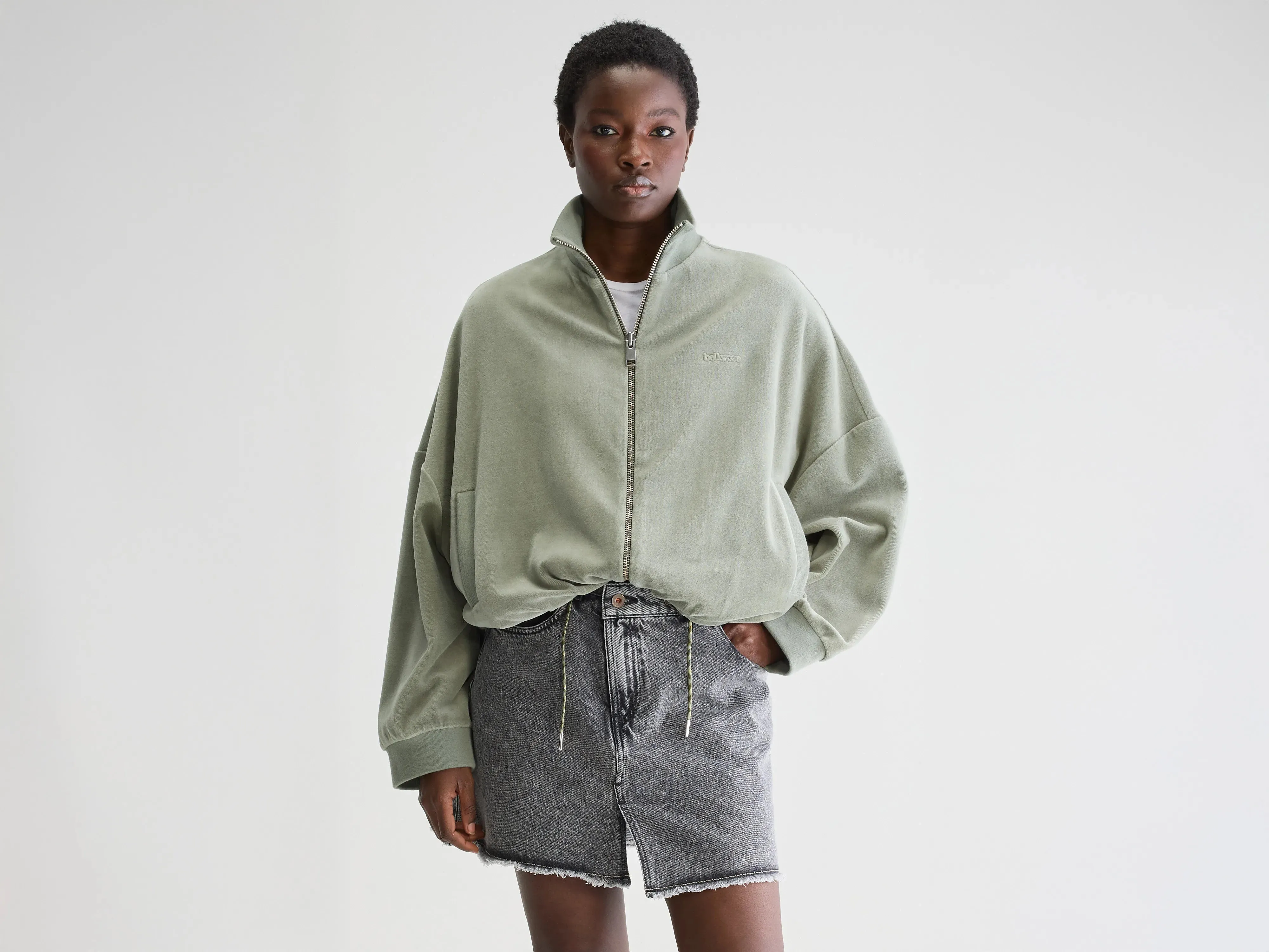Tallis zip-up sweatshirt (251 / W / EUCALYPTUS) sold by Bellrose