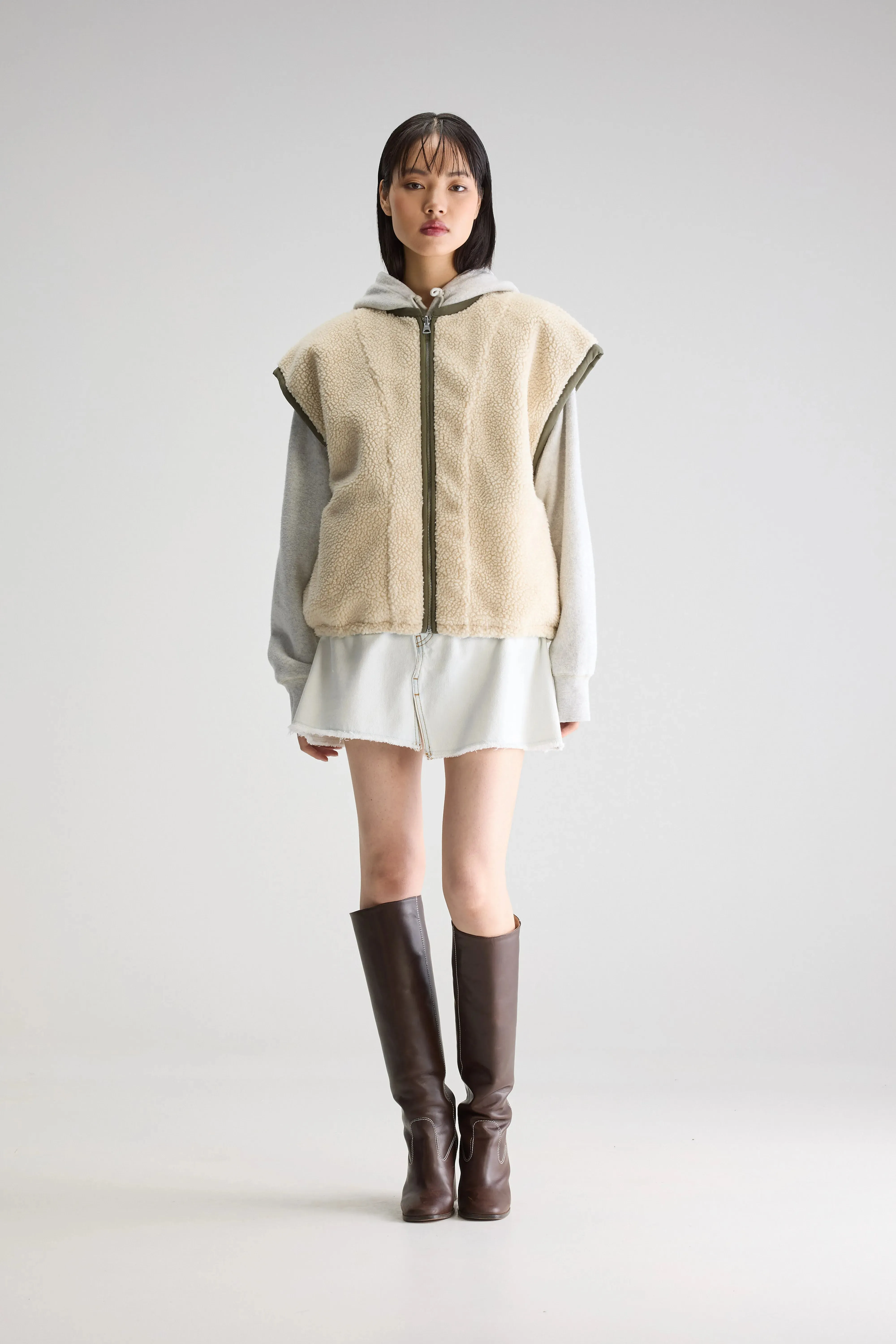 Jano sleeveless jacket (251 / W / ECRU) sold by Bellrose product image thumbnail 2