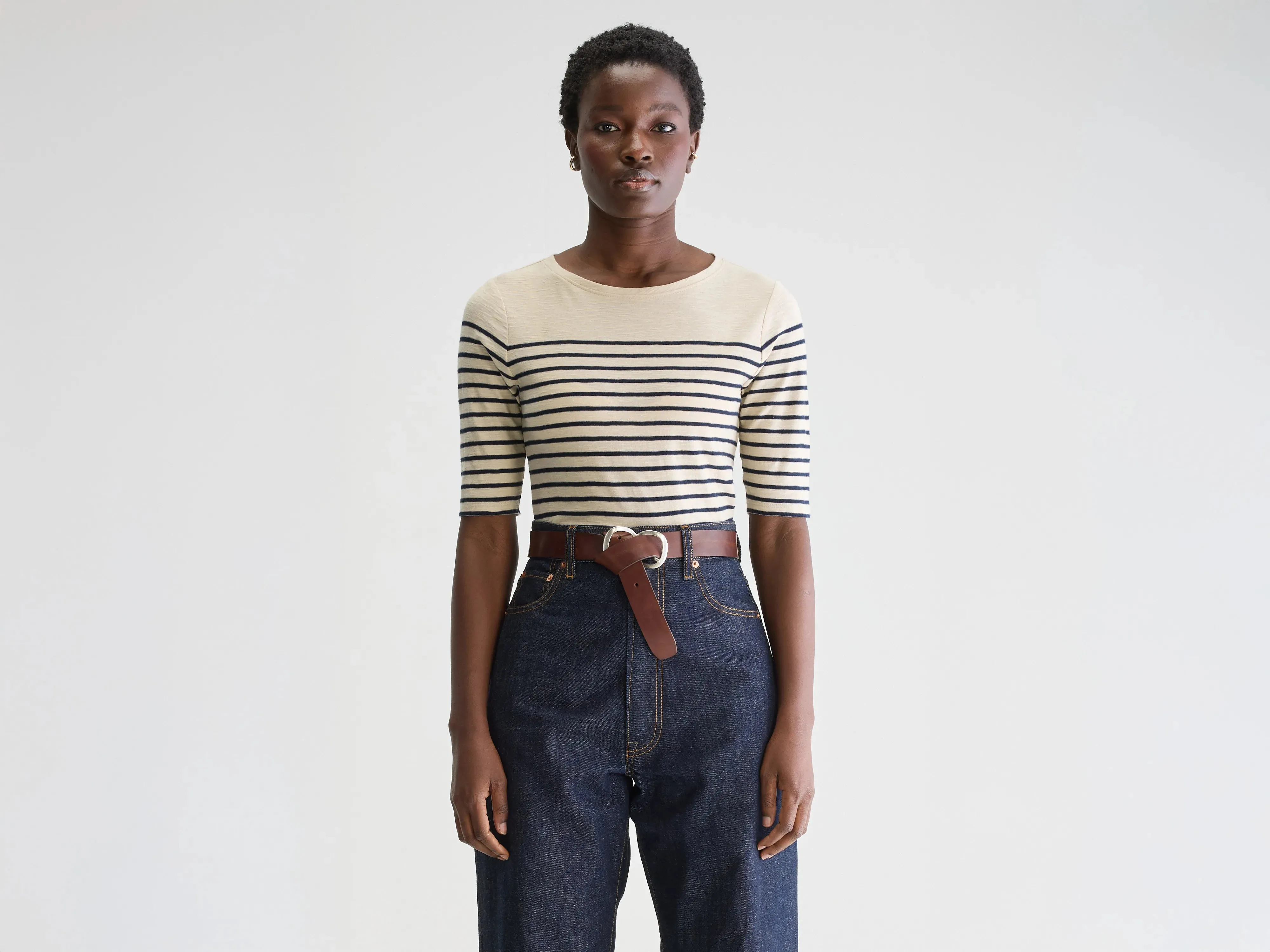 Mias slim t-shirt (251 / W / STRIPE A) sold by Bellrose