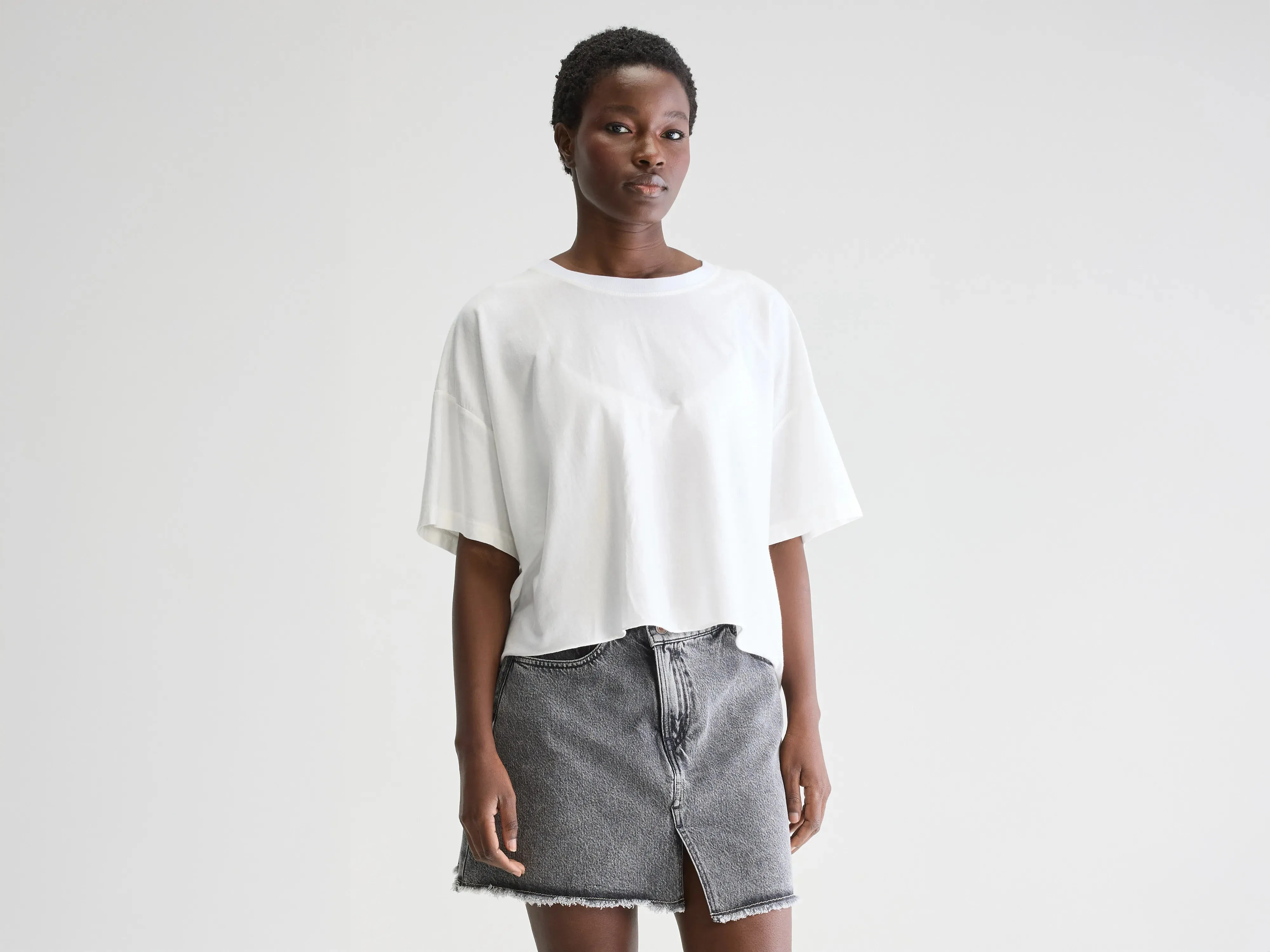 Farpy cropped t-shirt (251 / W / WHITE) sold by Bellrose