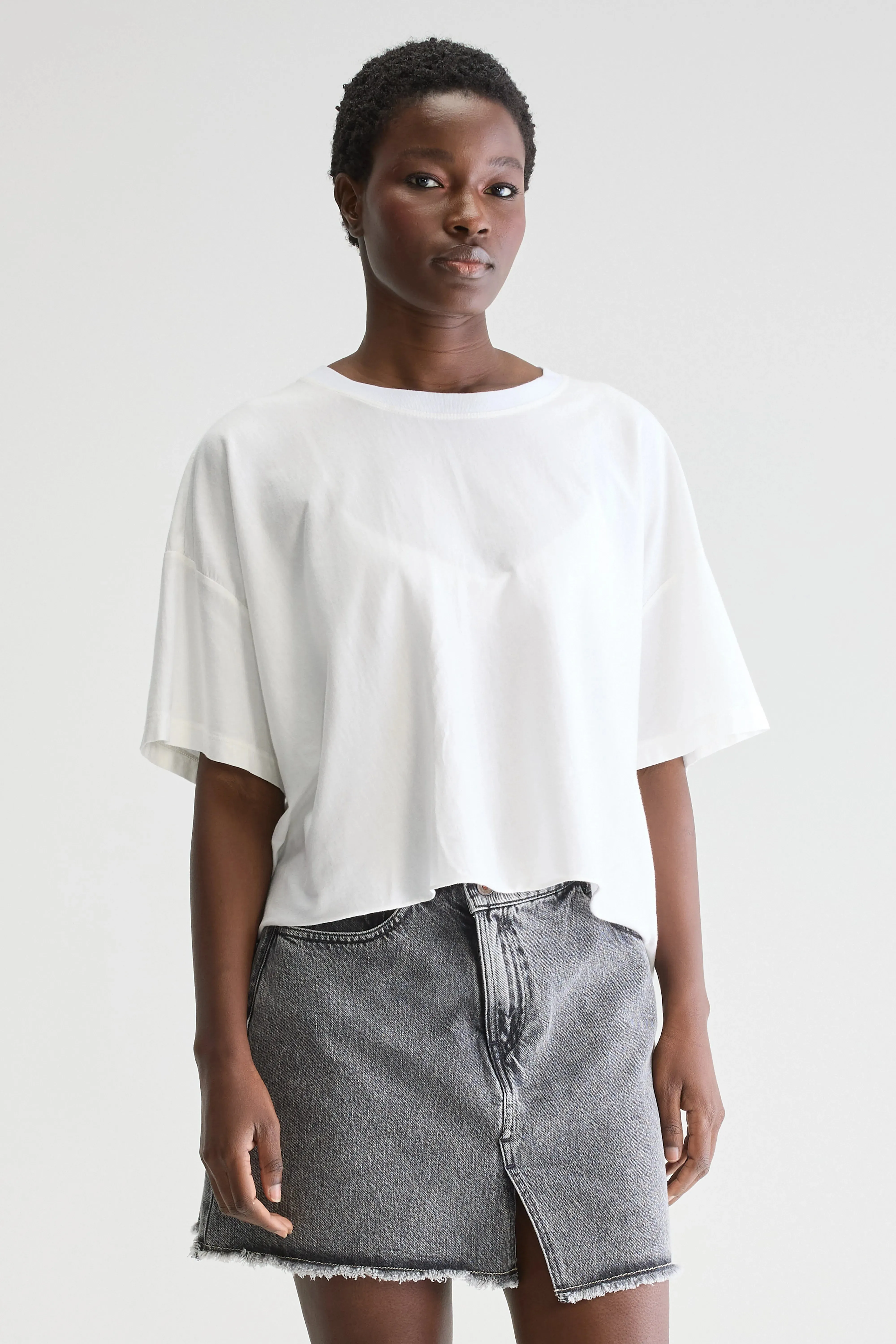 Farpy cropped t-shirt (251 / W / WHITE) sold by Bellrose product image thumbnail 2