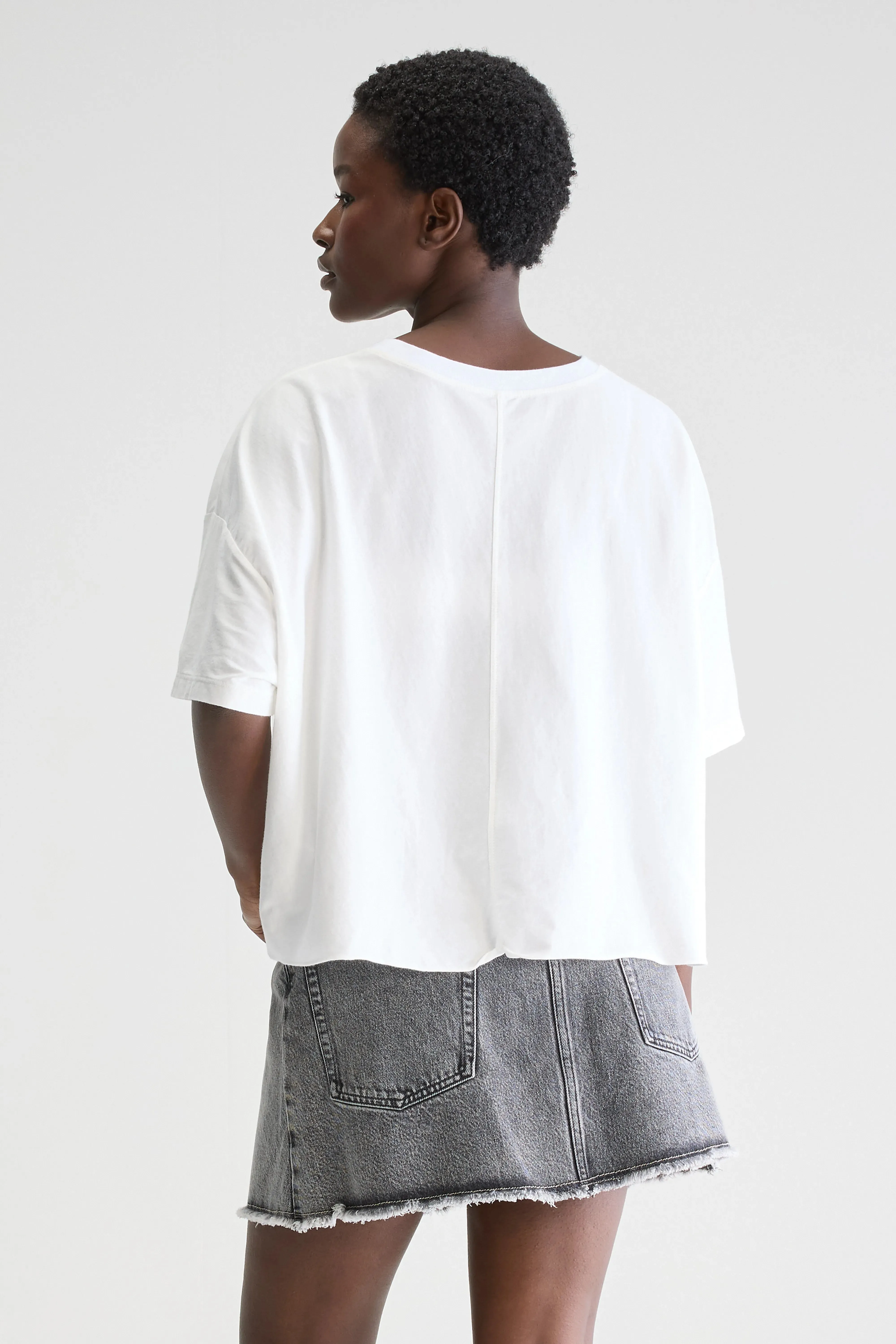 Farpy cropped t-shirt (251 / W / WHITE) sold by Bellrose product image thumbnail 4