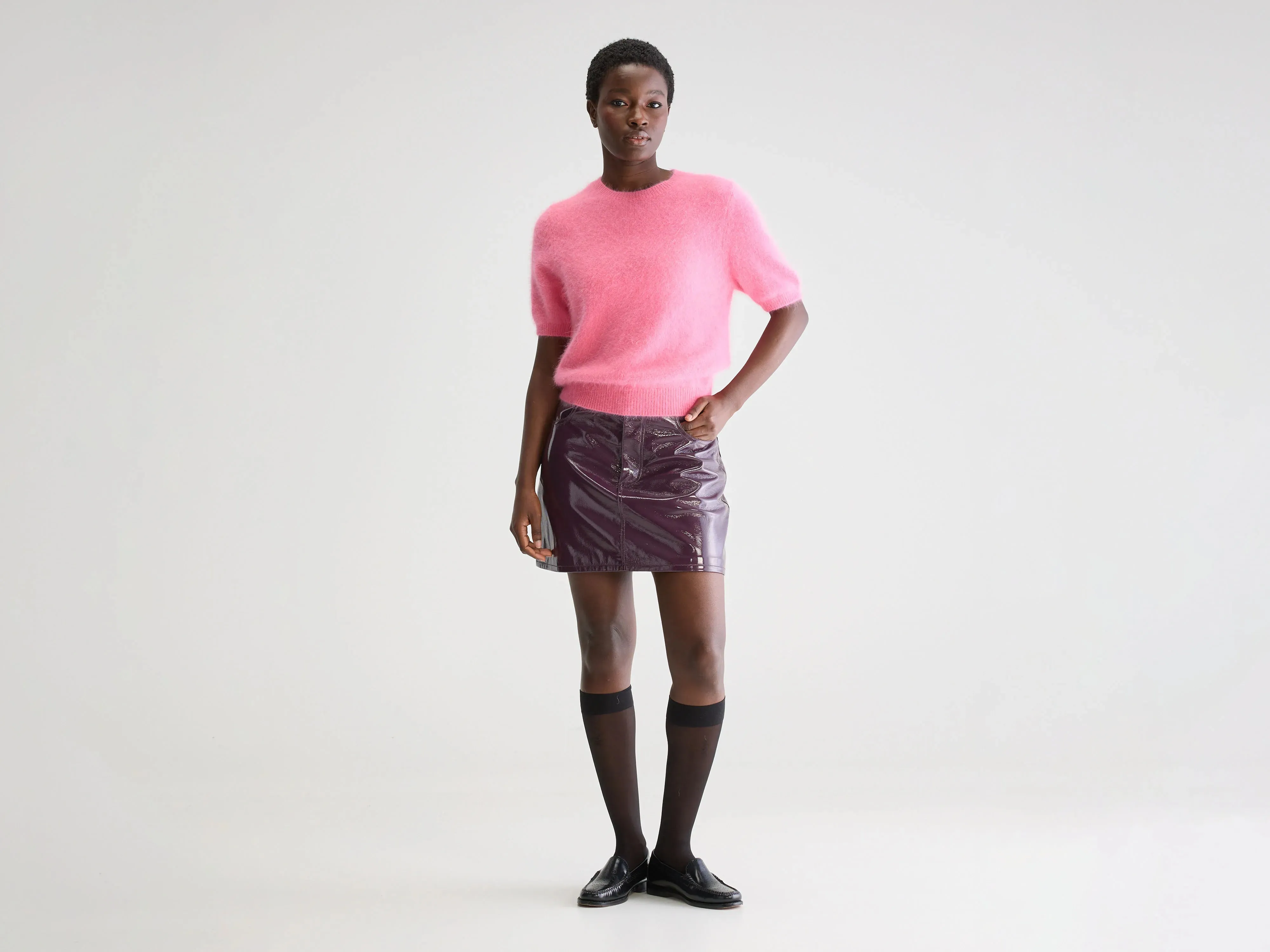 Sour mini skirt (251 / W / WINE) sold by Bellrose