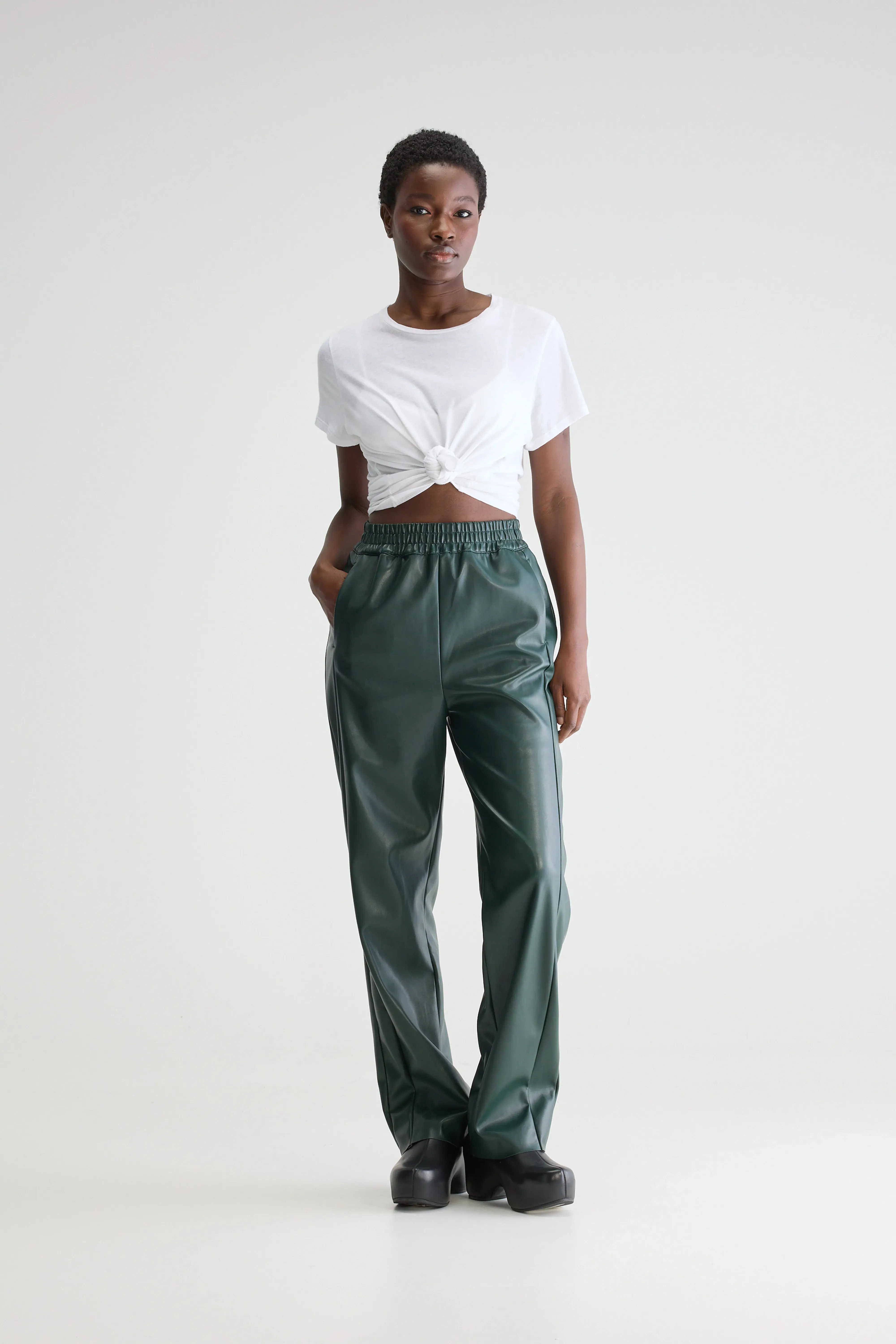 Janda faux leather trousers (251 / W / HUNTER) sold by Bellrose product image thumbnail 2