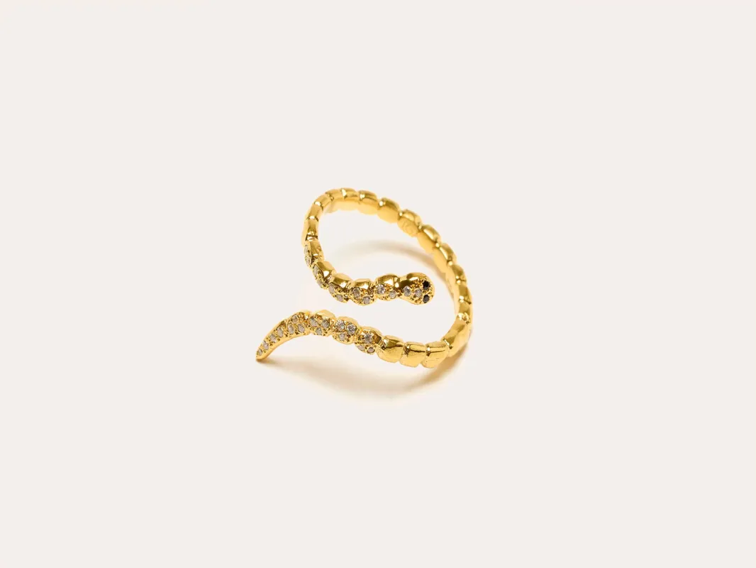 Gold Snake Ring (242 / W / GOLD) made by Bellrose