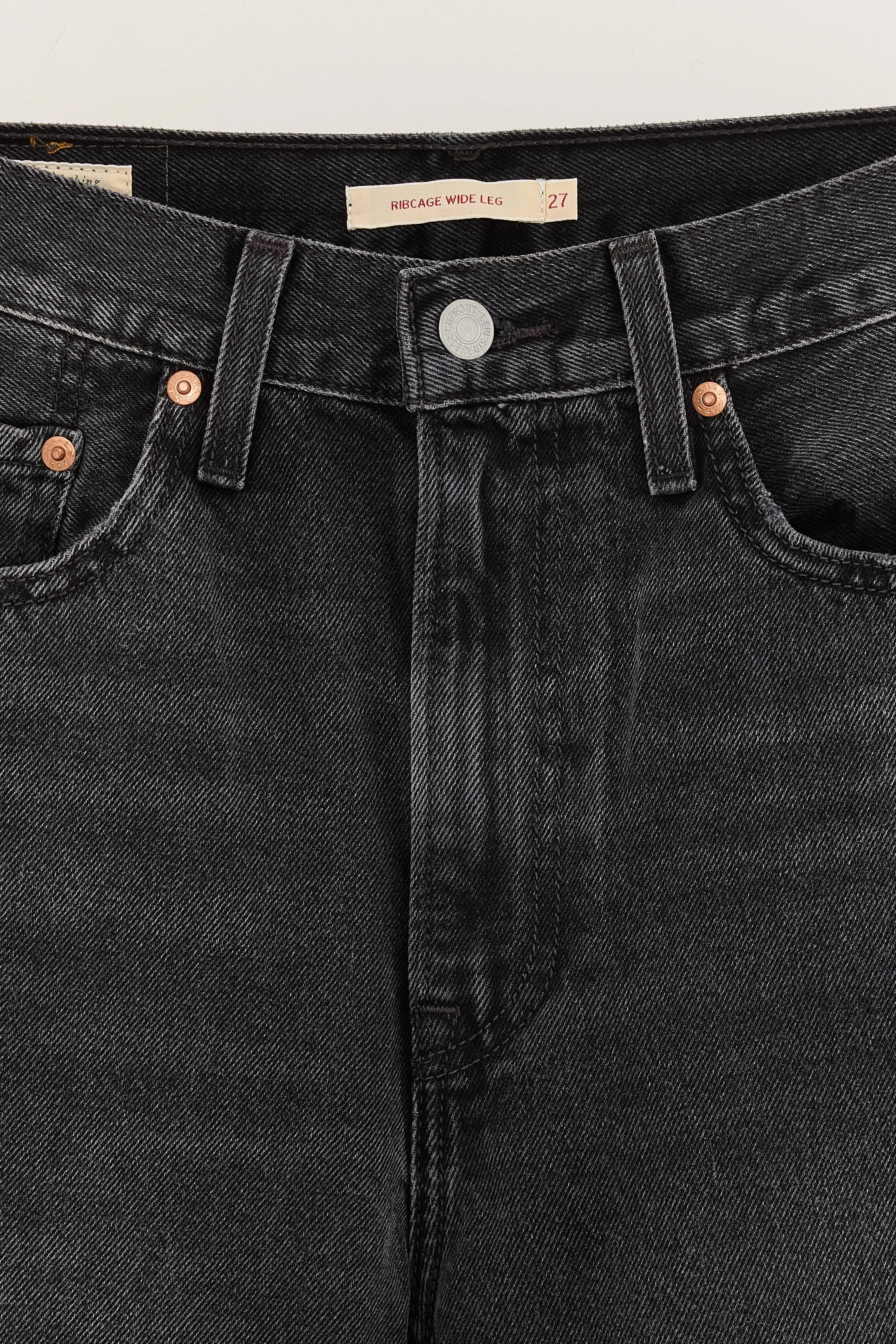 Ribcage Wide Leg Jeans (241 / W / BLACK) sold by Bellrose product image thumbnail 3