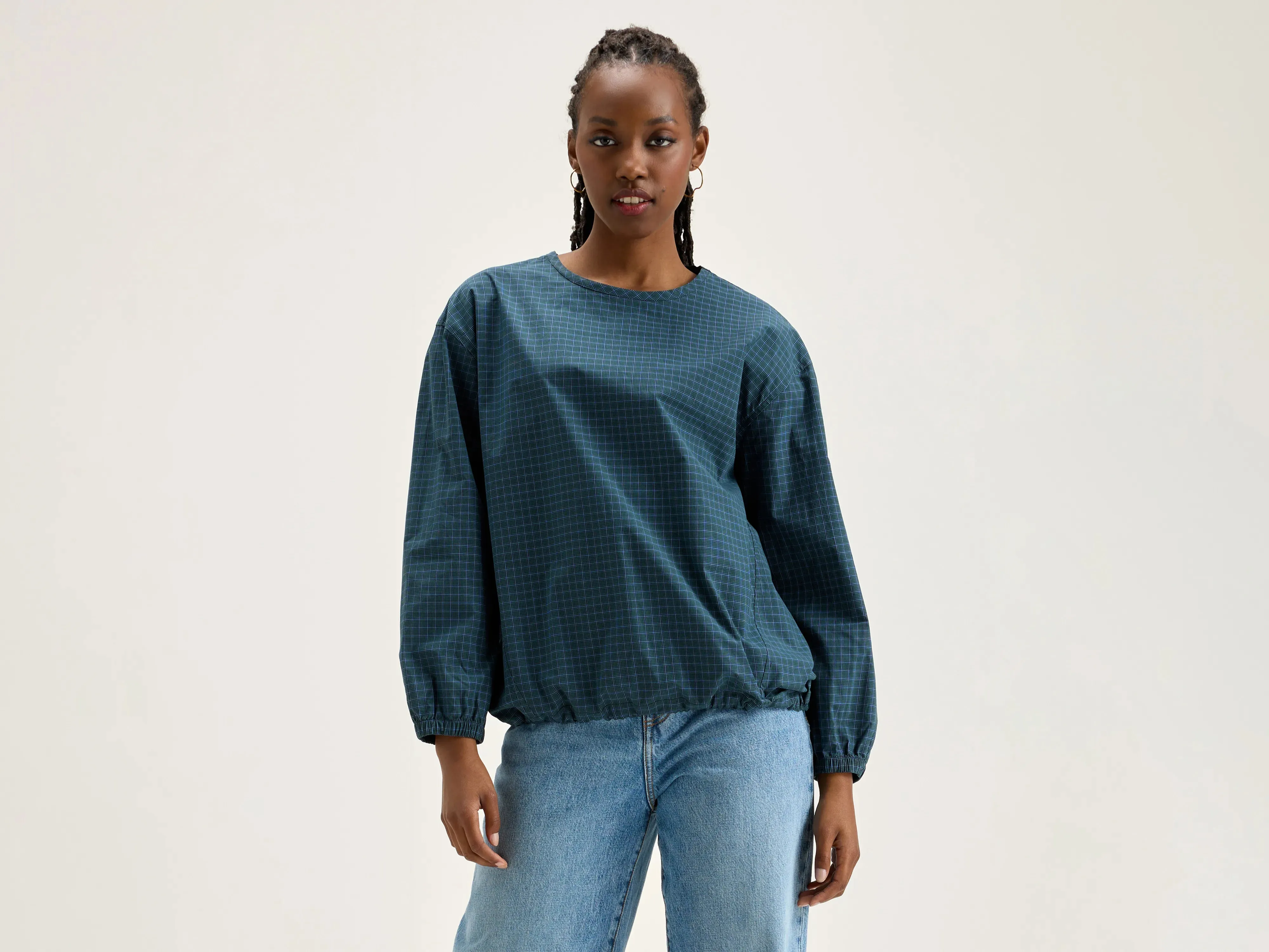 Padoue checked blouse (242 / W / CHECK C) sold by Bellrose