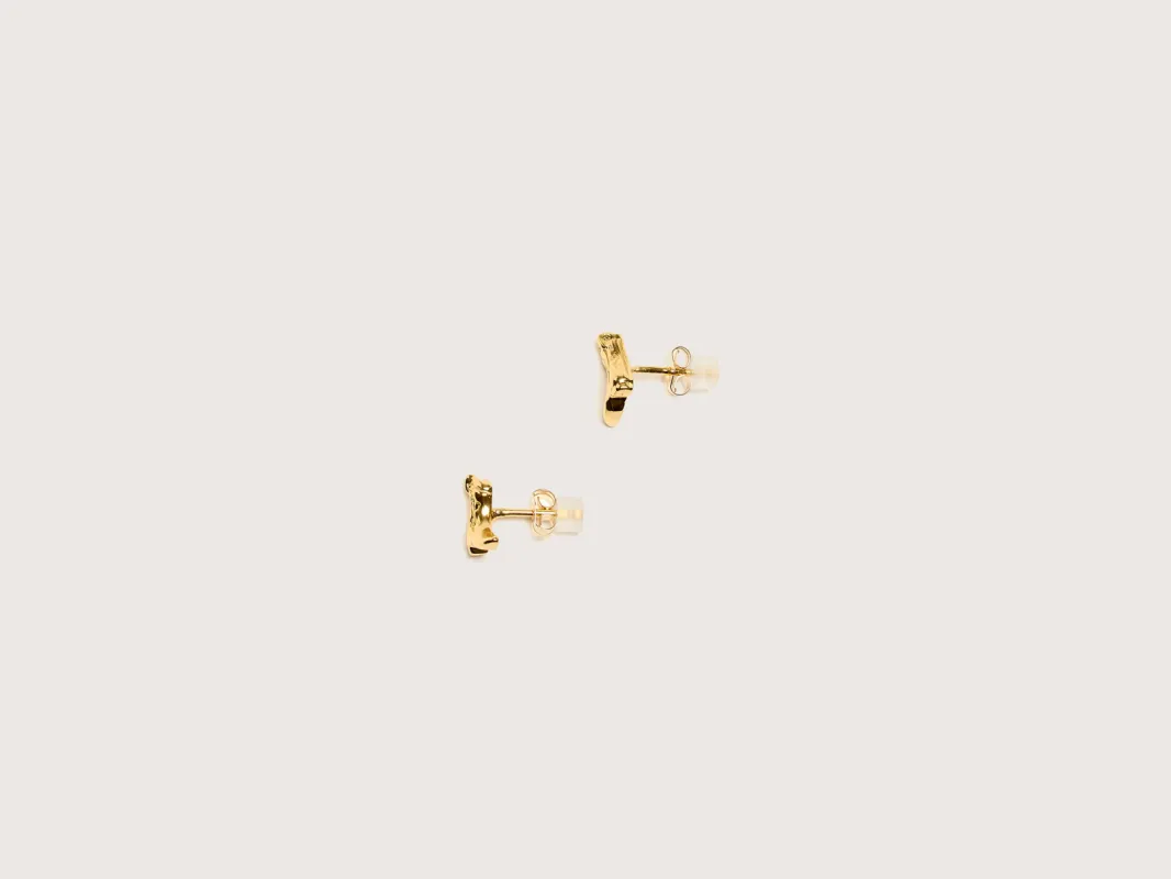 Cowboy Boot Stud Earrings (242 / W / GOLD) sold by Bellrose