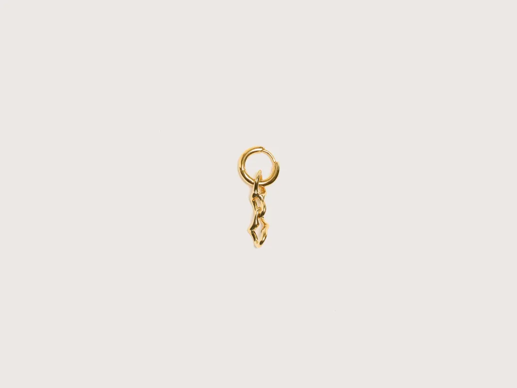 Selene Charm Earring (242 / W / GOLD) made by Maria Black