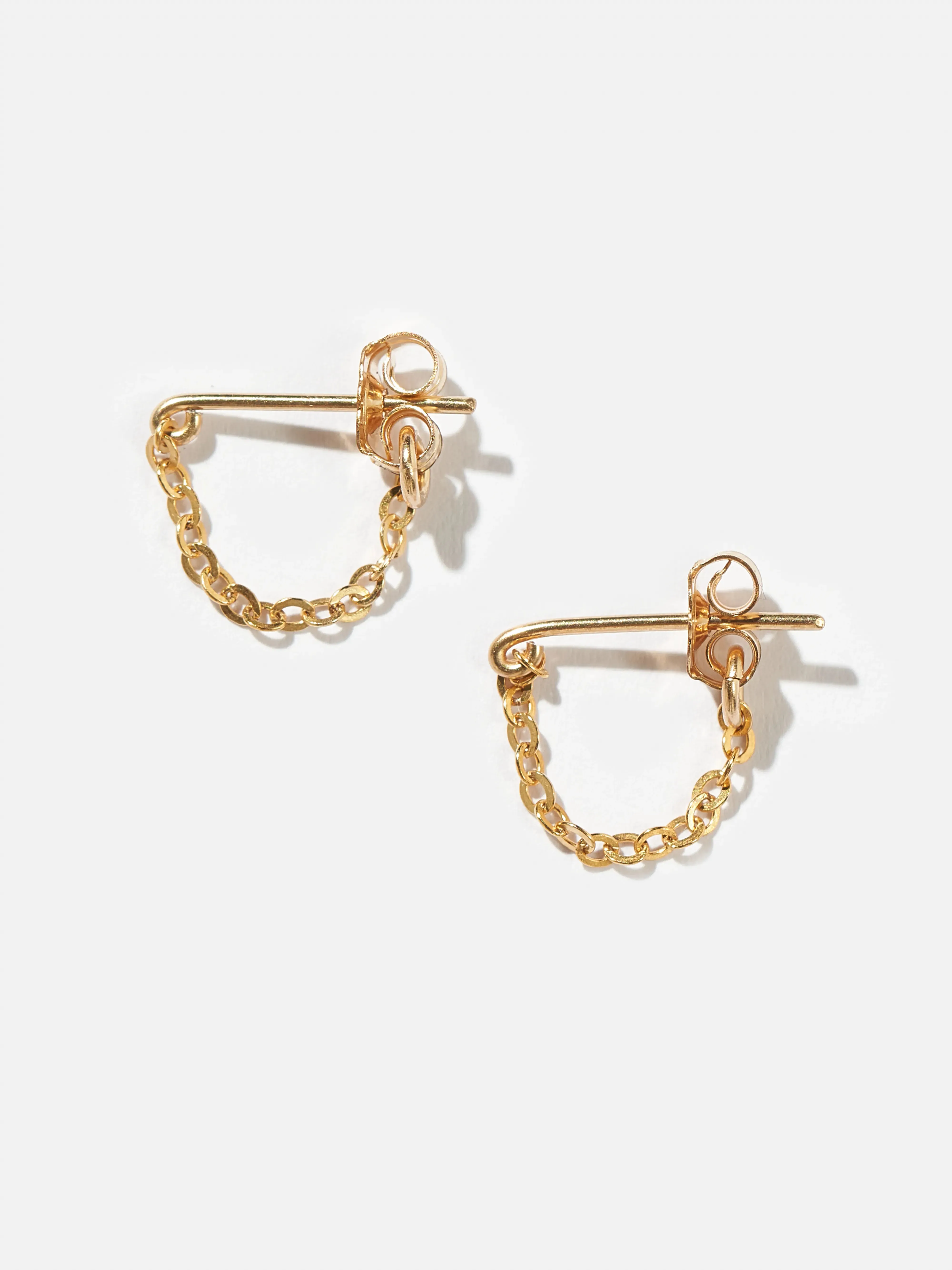 Essential Chain Earrings (242 / W / GOLD) sold by Bellrose product image thumbnail 3