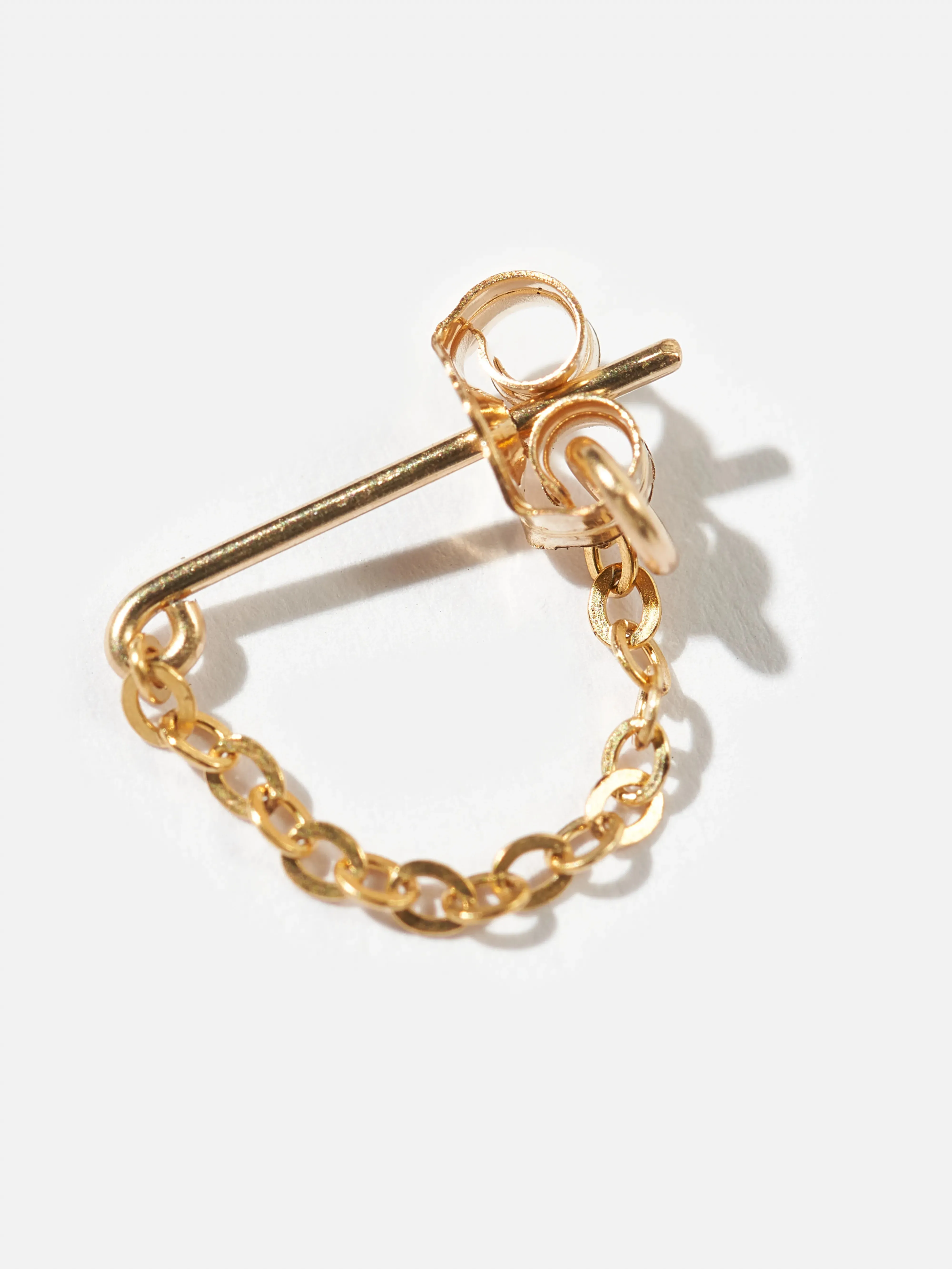Essential Chain Earrings (242 / W / GOLD) sold by Bellrose product image thumbnail 4