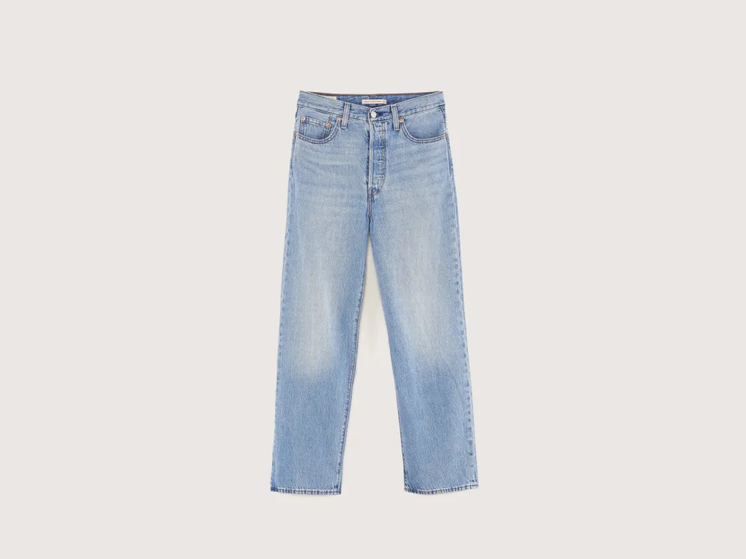 Ribcage Straight Ankle Jeans (242 / W / VINTAGE STONE WASH) sold by Bellrose