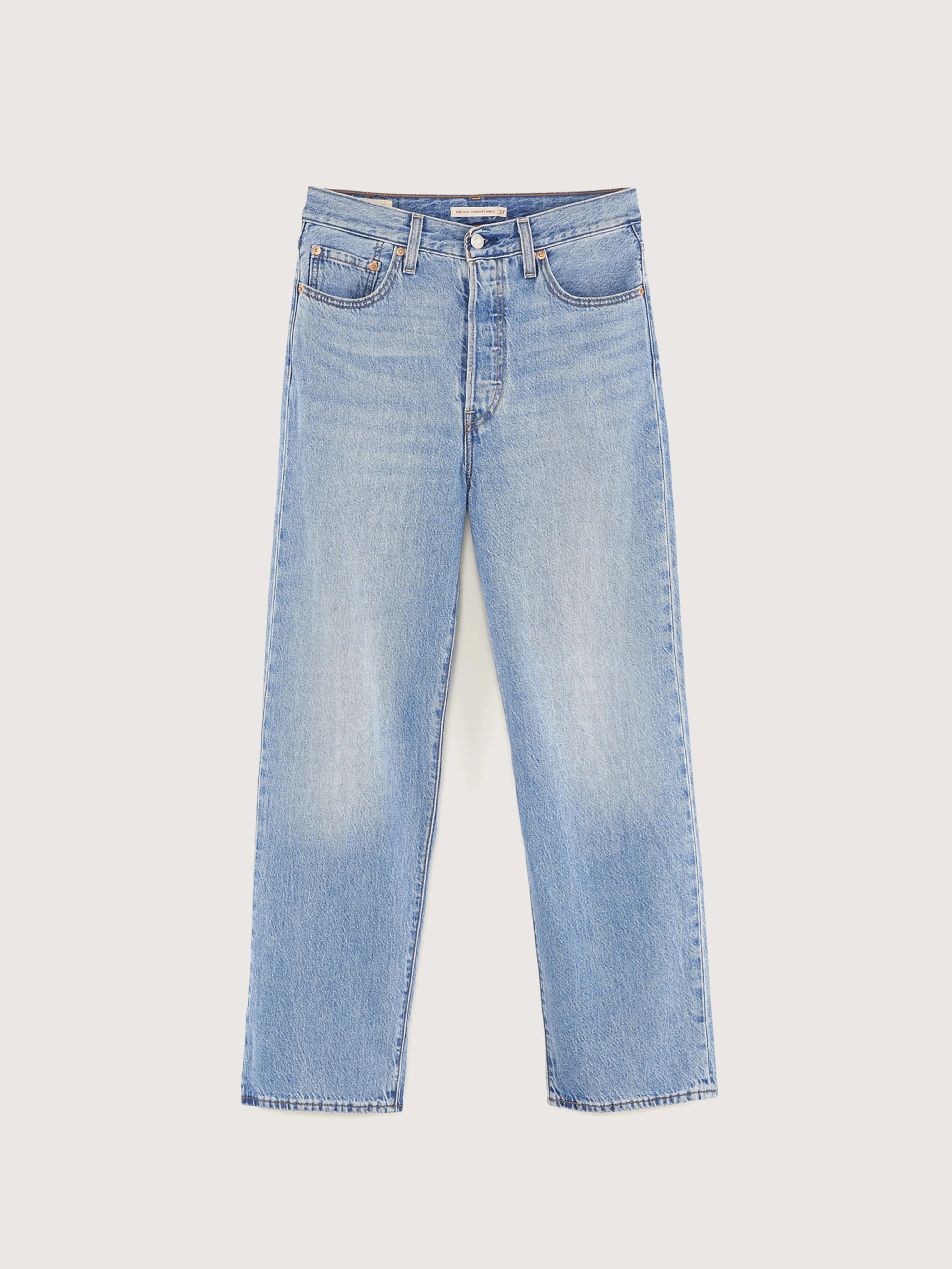 Ribcage Straight Ankle Jeans (242 / W / VINTAGE STONE WASH) sold by Bellrose product image thumbnail 2
