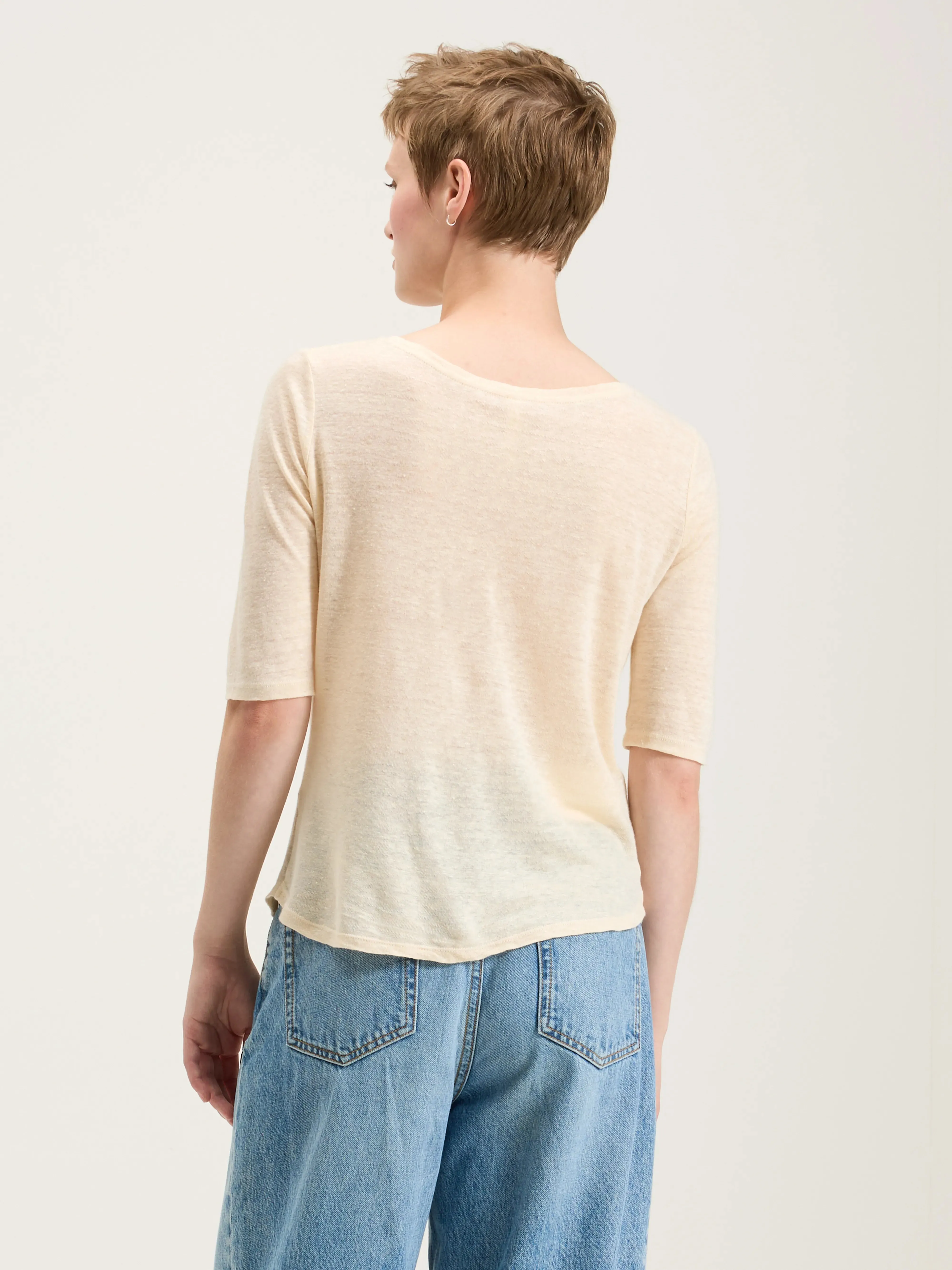 Seas slim t-shirt (242 / W / ECRU) sold by Bellrose product image thumbnail 4