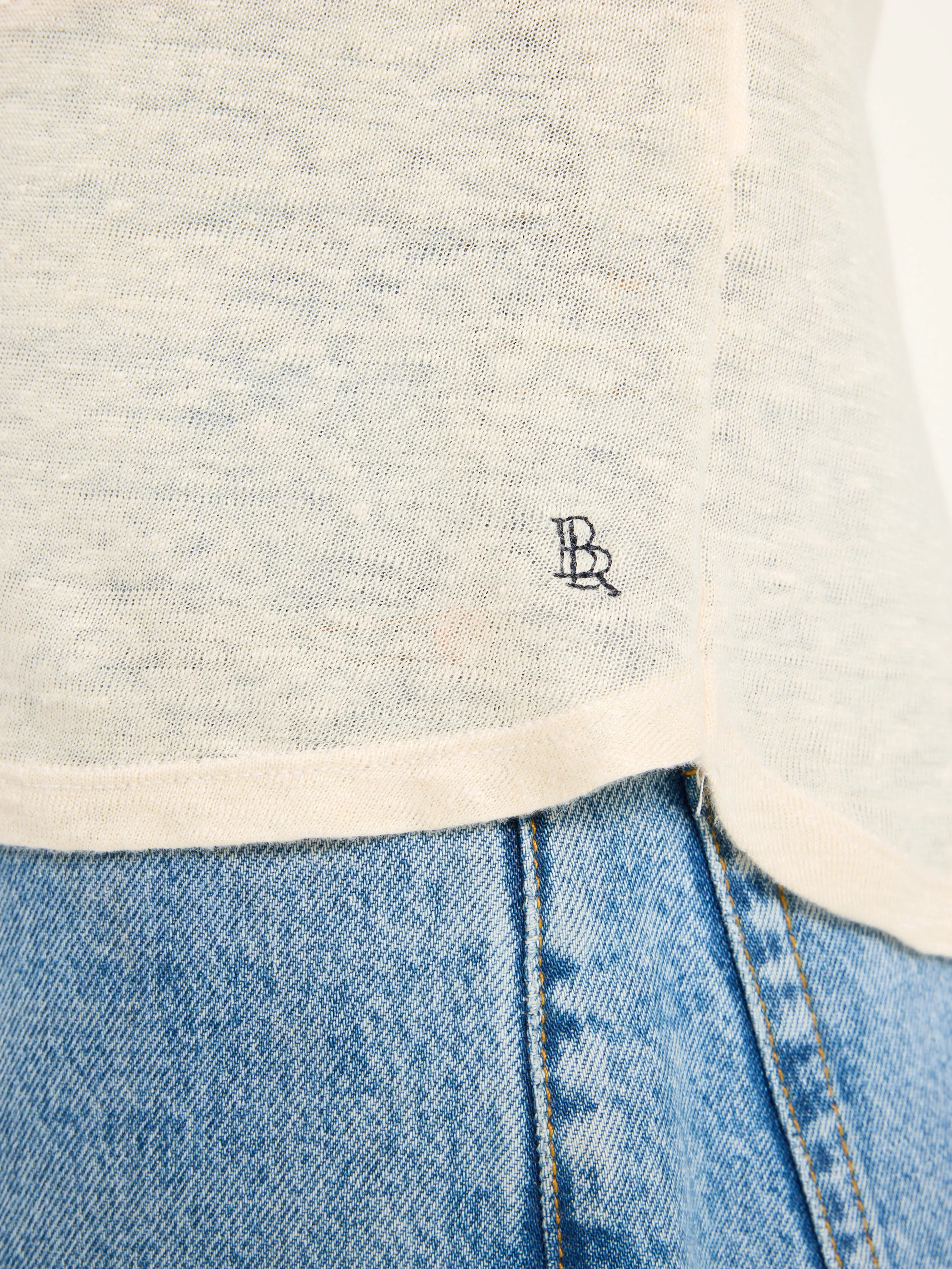 Seas slim t-shirt (242 / W / ECRU) sold by Bellrose product image thumbnail 5