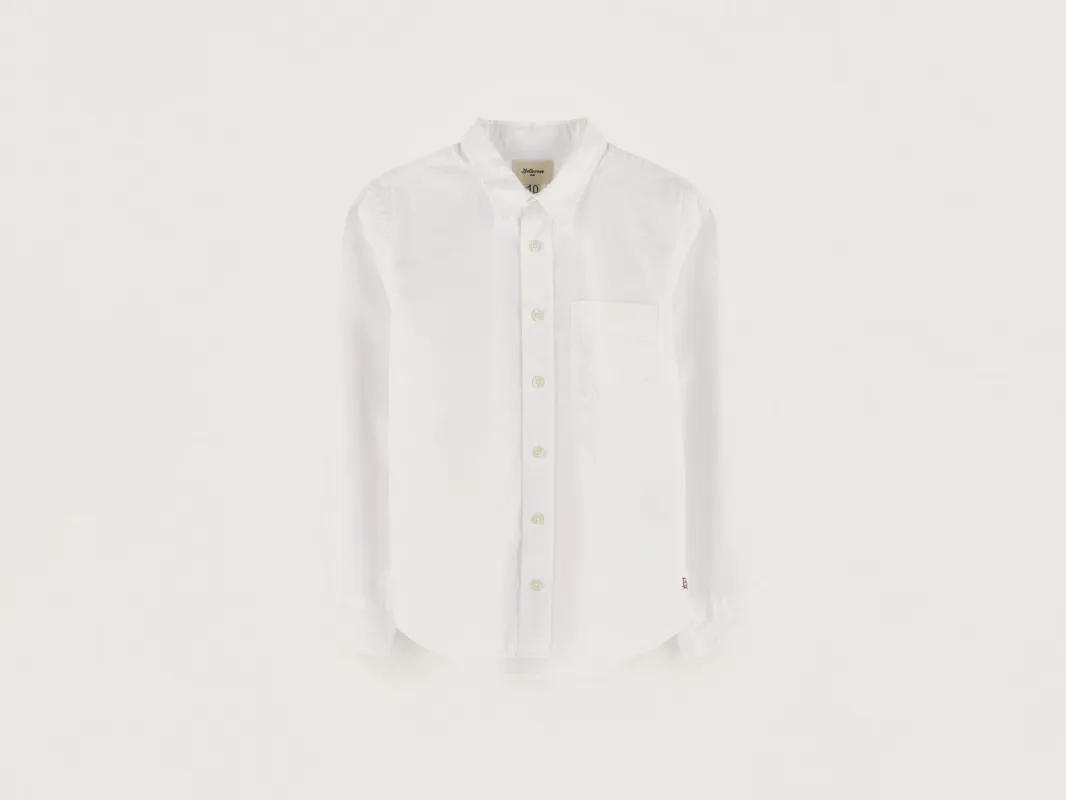 Ganix poplin shirt   (242 / B / WHITE) sold by Bellrose
